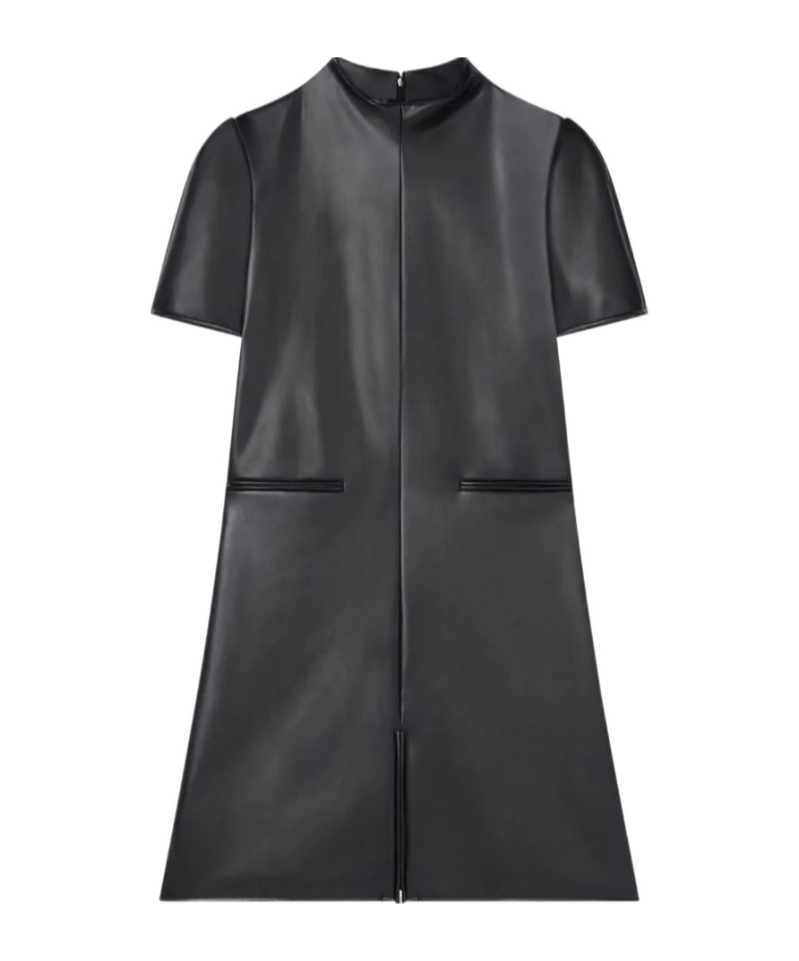Courrèges Courreges Woman Mini Dress Black Size 6 Polyurethane In Black