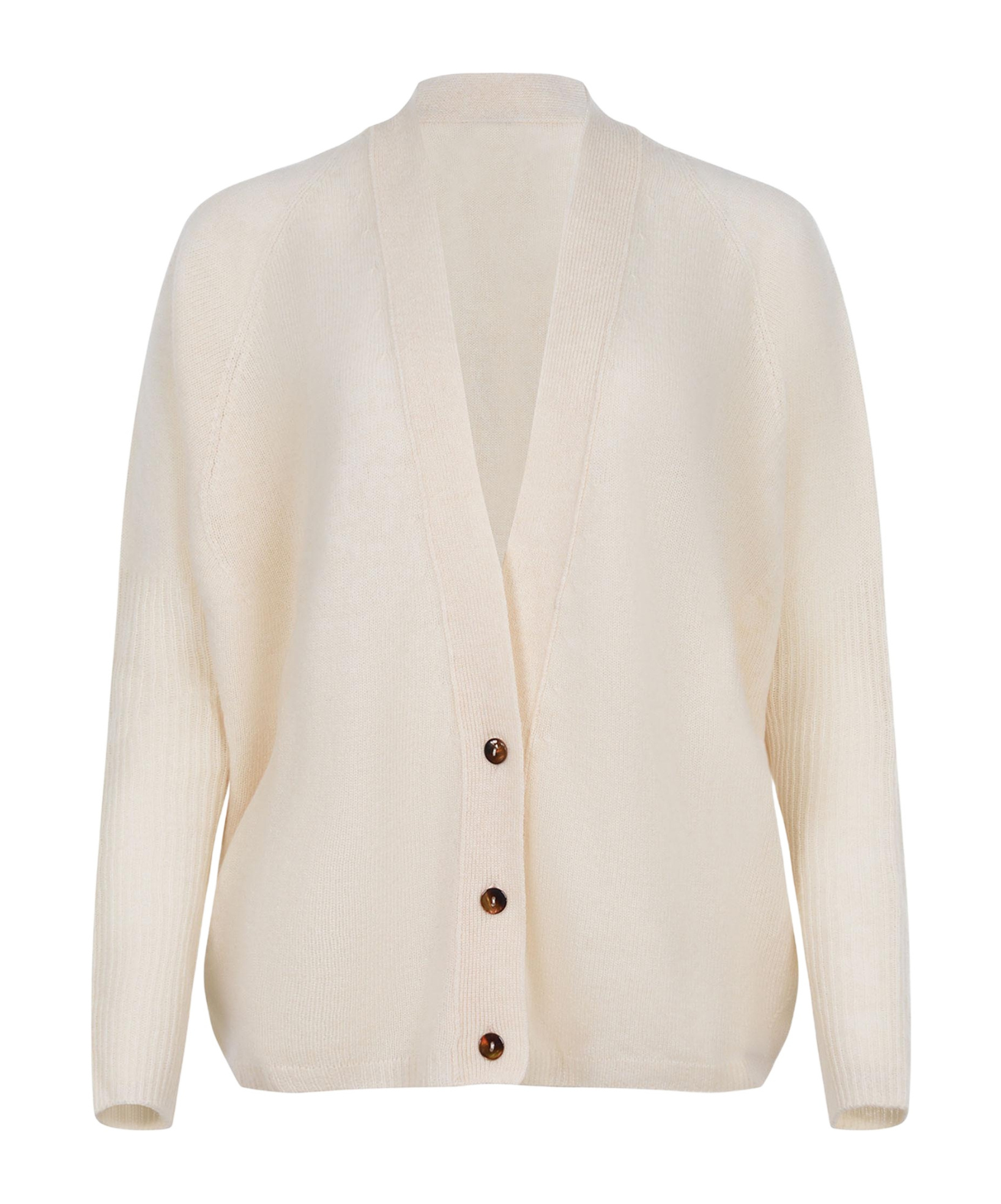 Alysi Knitted Cardigan In White