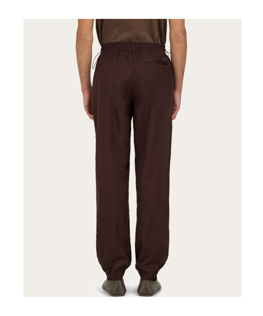 Ferragamo Drawstring Jogger In Brown