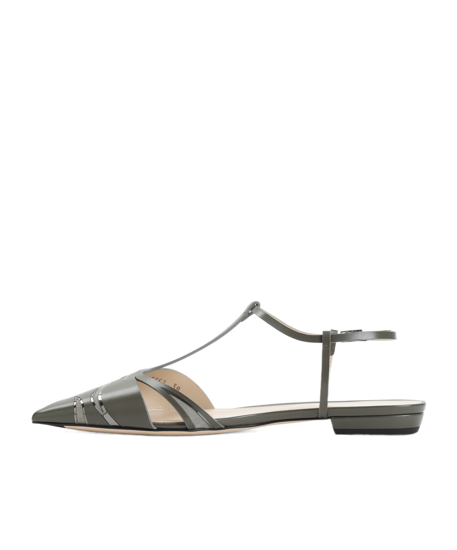 GIORGIO ARMANI LEATHER BALLERINA SHOES