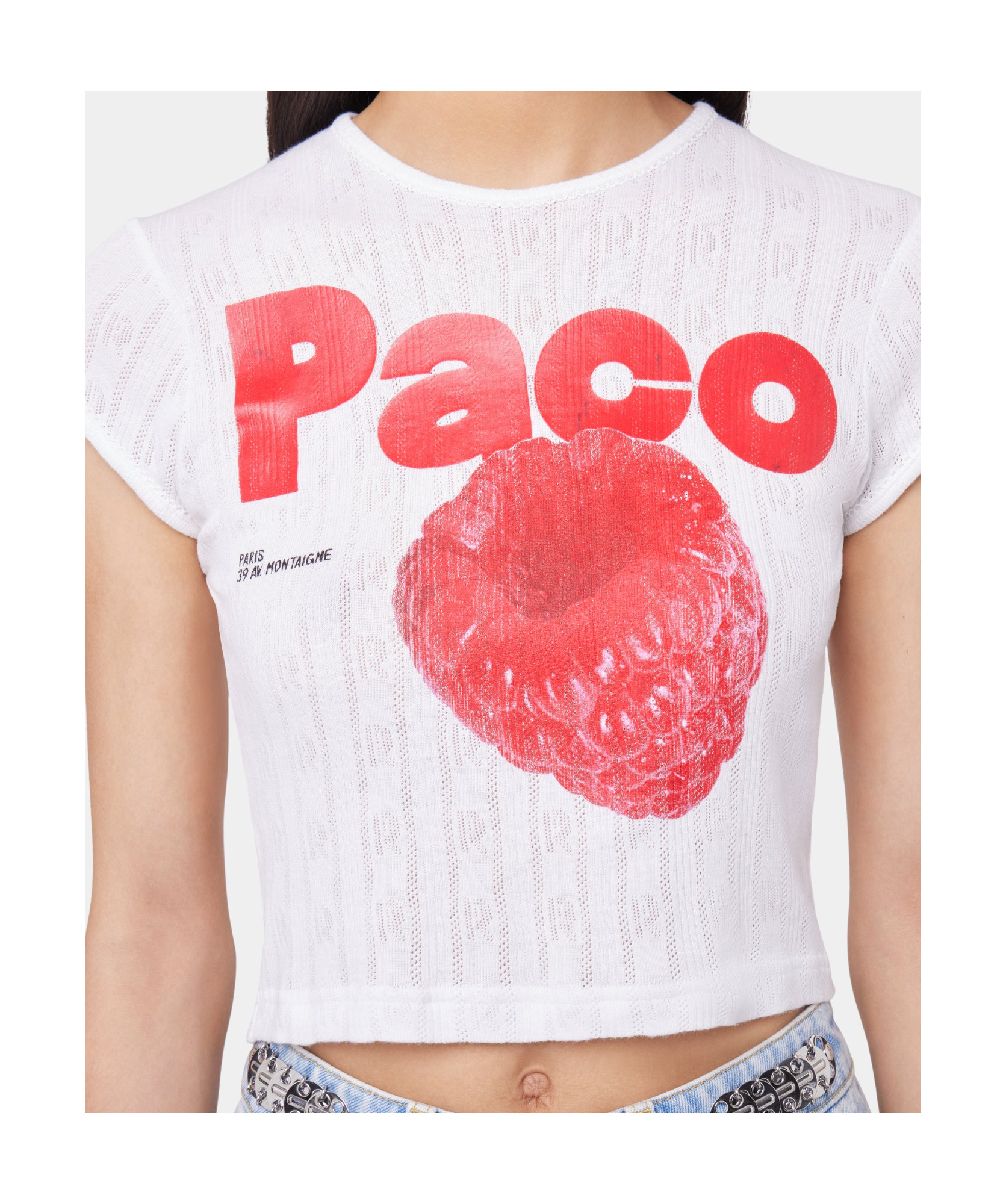 Rabanne White Short T-shirt