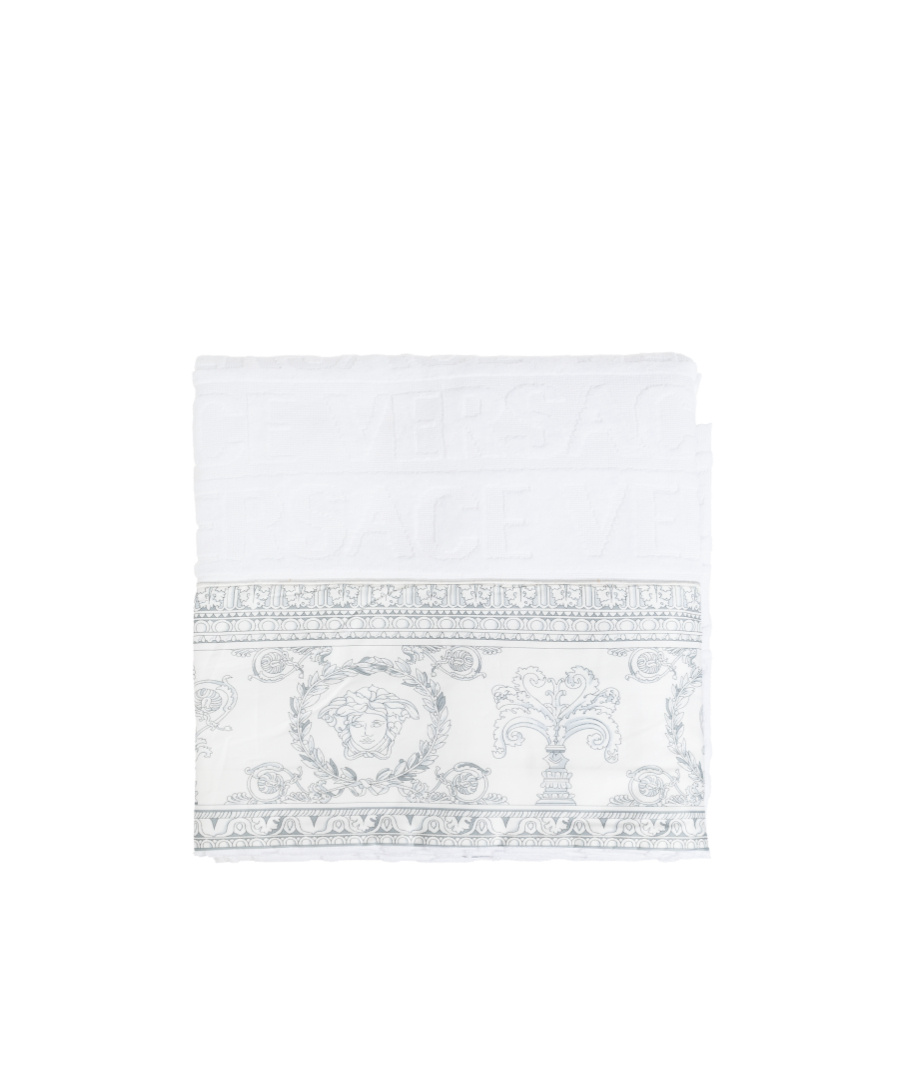 Versace Home Pattern Bath Towel In White