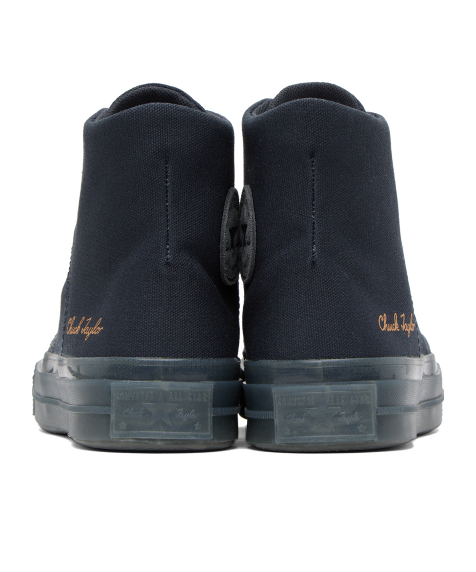 Converse Round Head Strapped High-top Casual Sneakers In Black