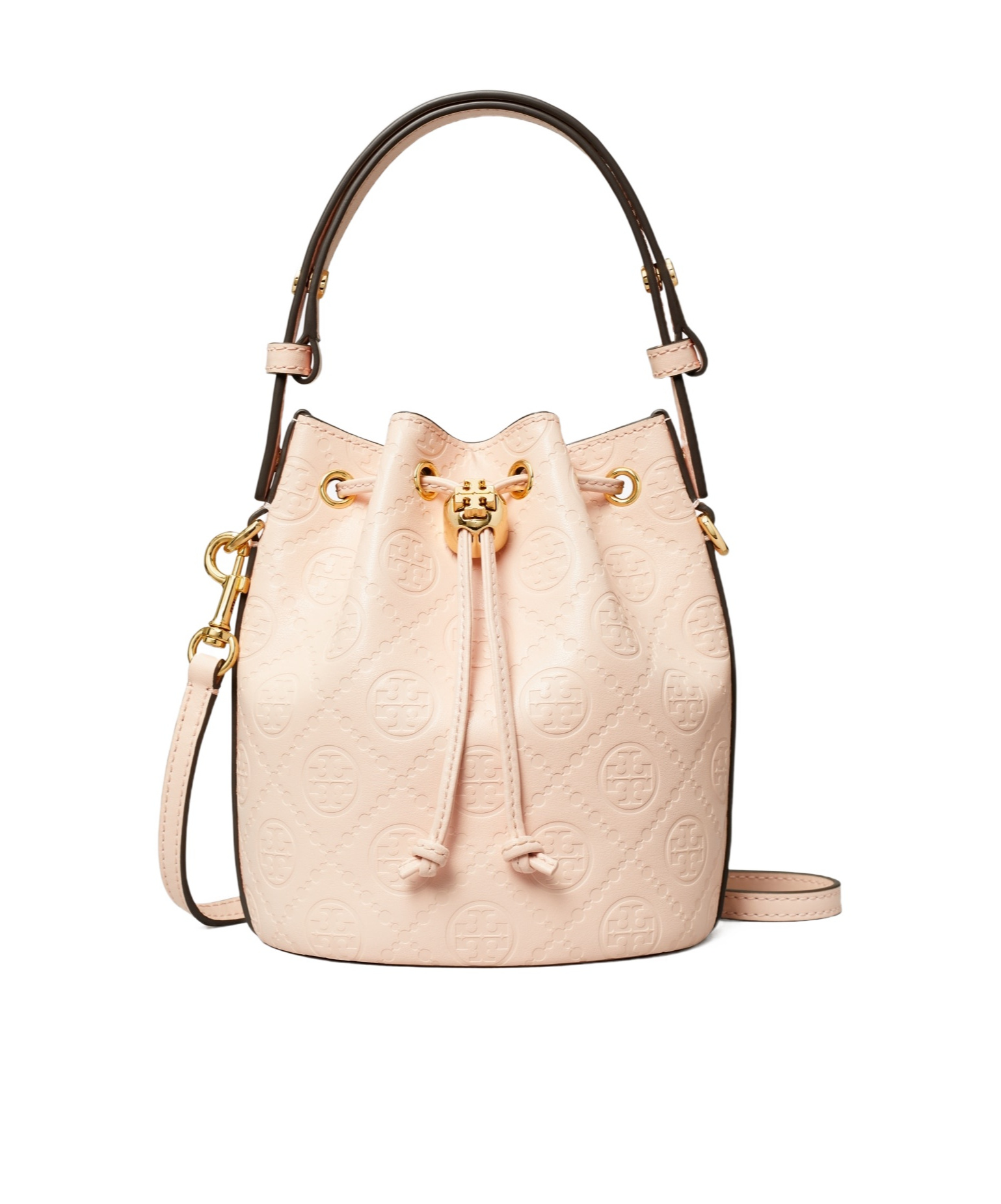 TORY BURCH T MONOGRAM MINI BUCKET BAG