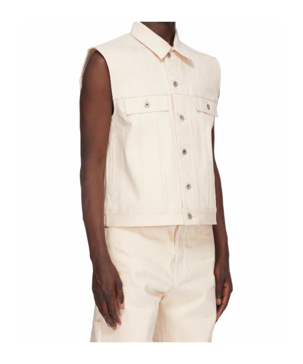 Shop Rick Owens Drkshdw Sleeveless Trucker Jacket