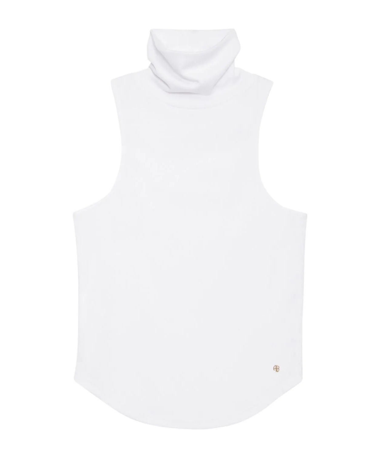 ANINE BING ANINE BING JENNIE ROLL-NECK KNITTED SLEEVELESS TANK TOP
