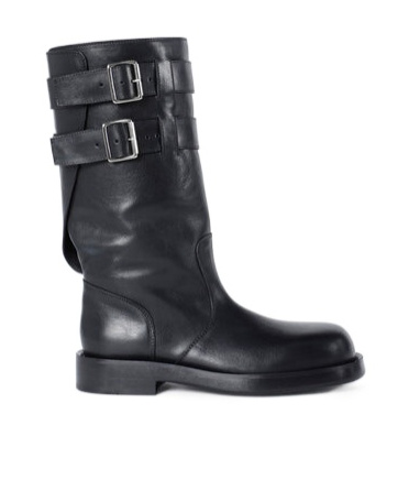 Ann Demeulemeester Osmo Boots In Grained In Black