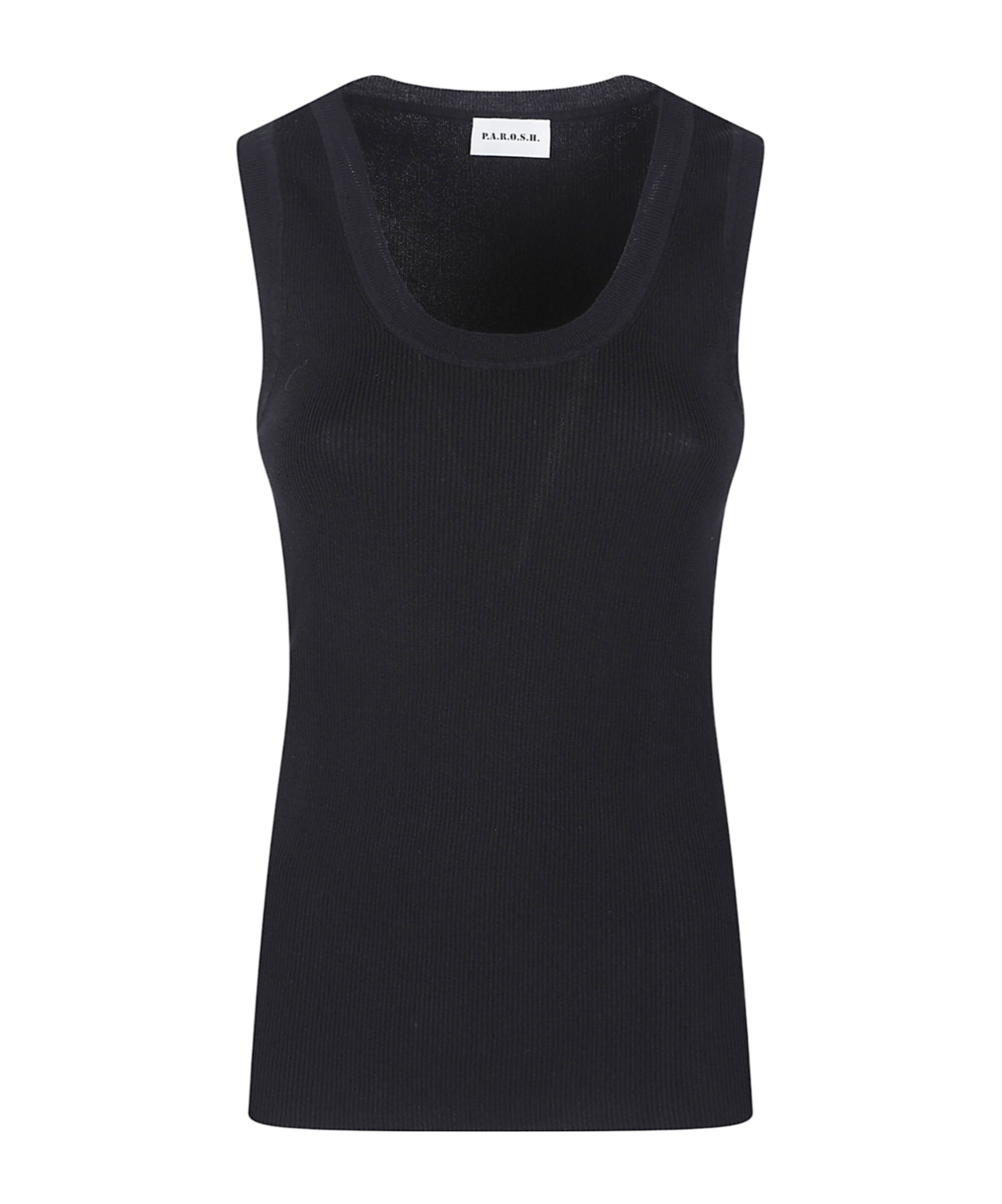 P.a.r.o.s.h Ribbed Vest In Black