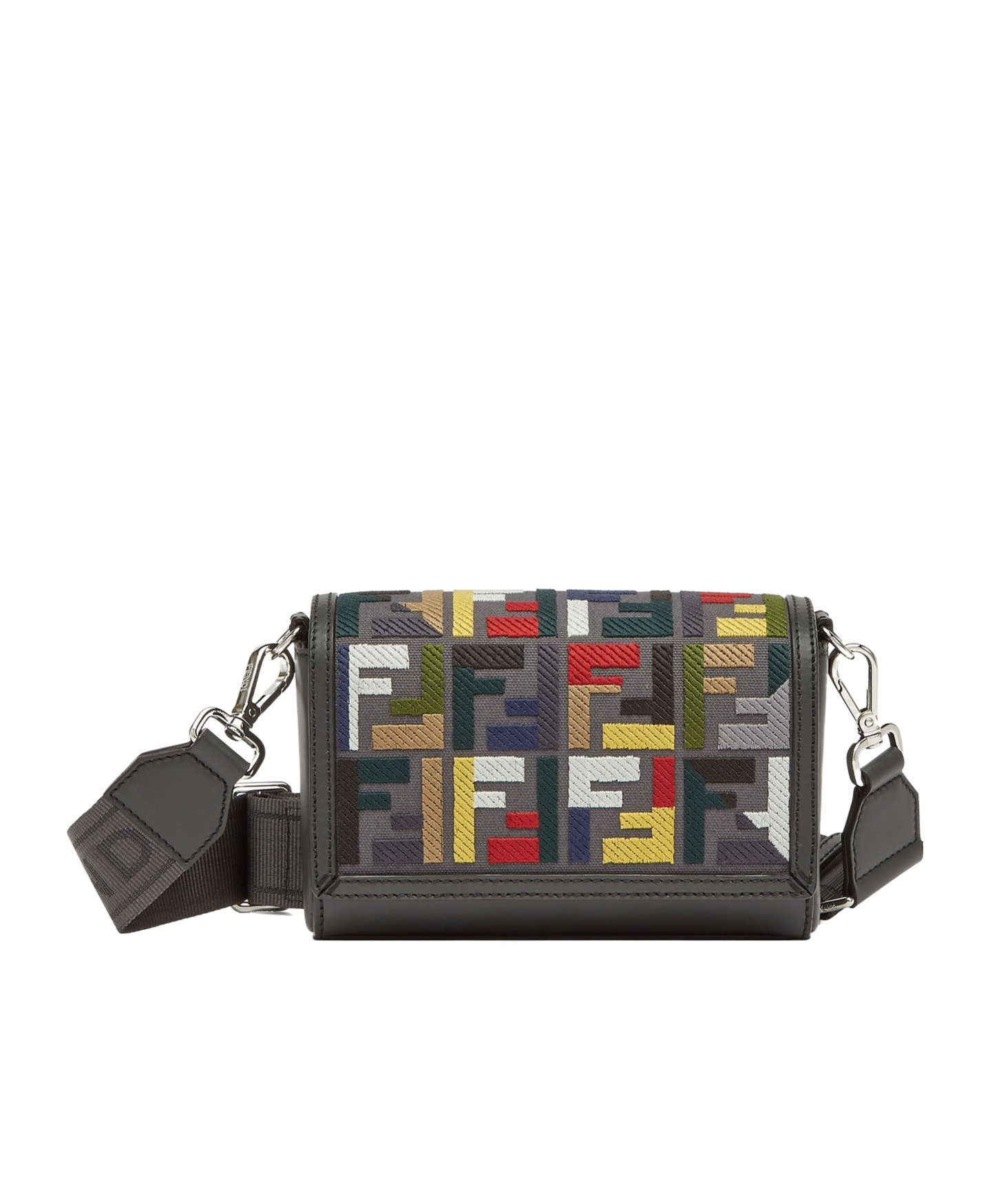 Fendi Compact Crossbody Bags Multicolor In Black
