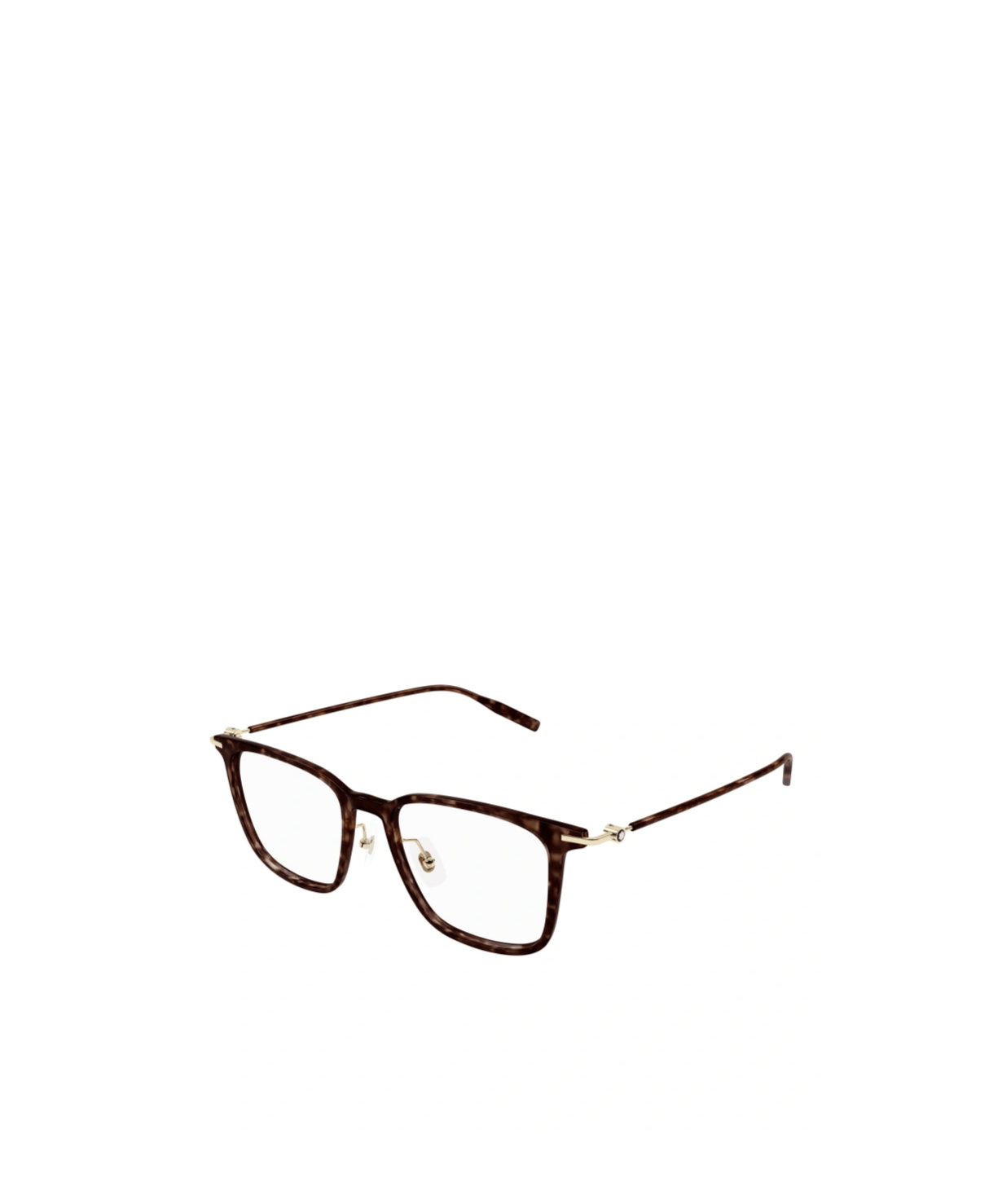 Montblanc Square-frame Glasses In Brown