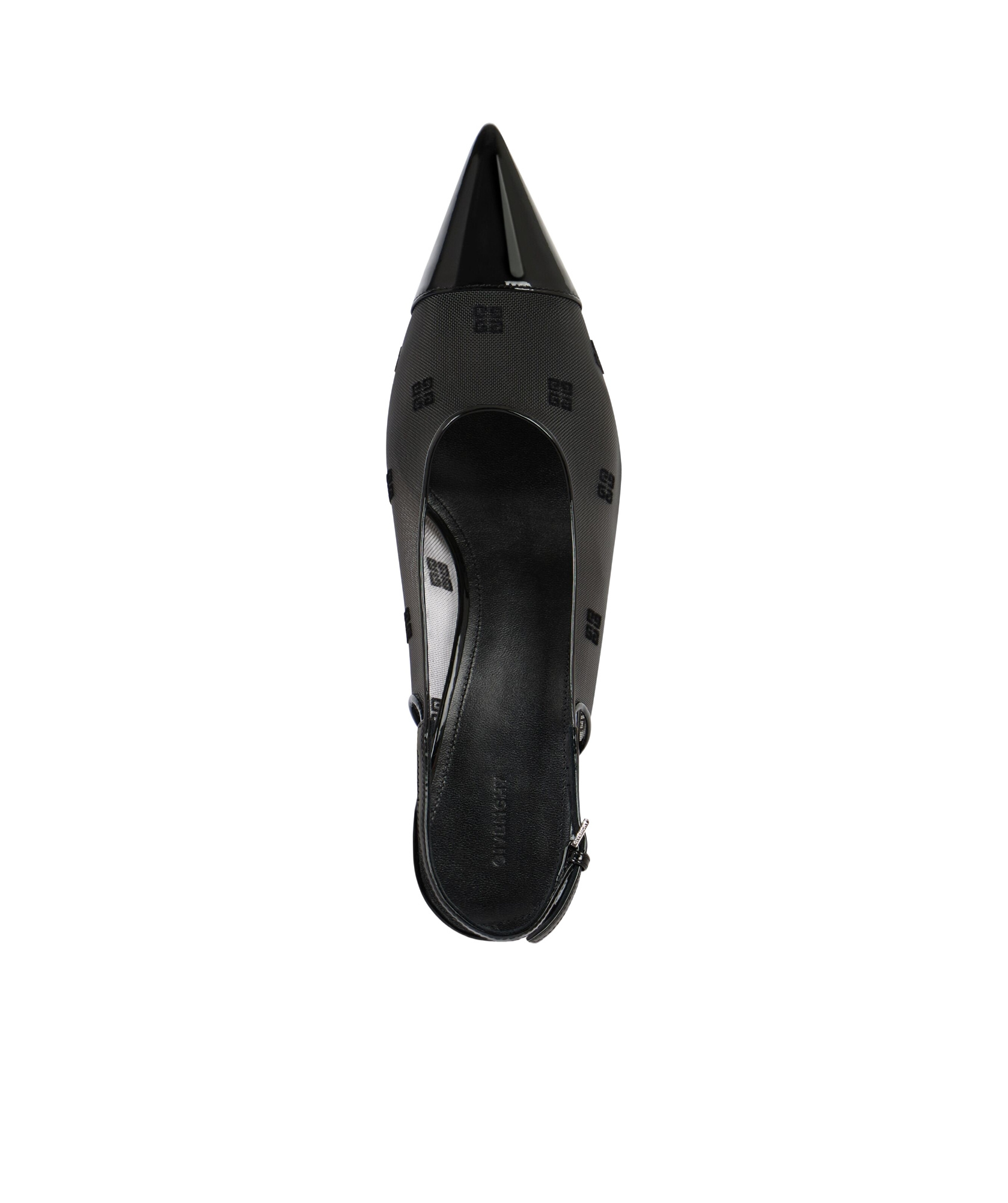 Shop Givenchy Show Slingbacks In 4g Mesh In Black