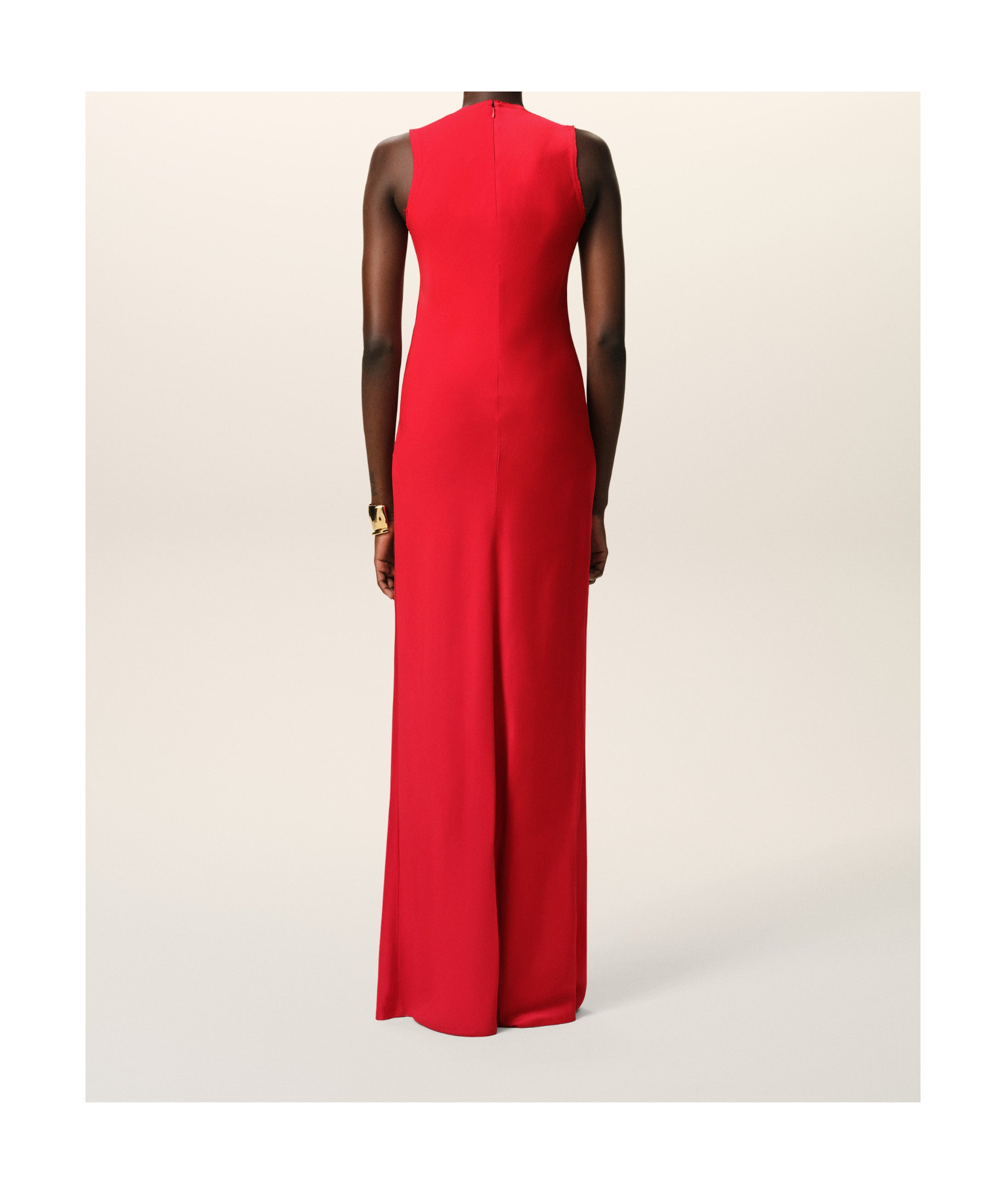 Ami Alexandre Mattiussi Ami Paris Sleeveless Maxi Dress In Red
