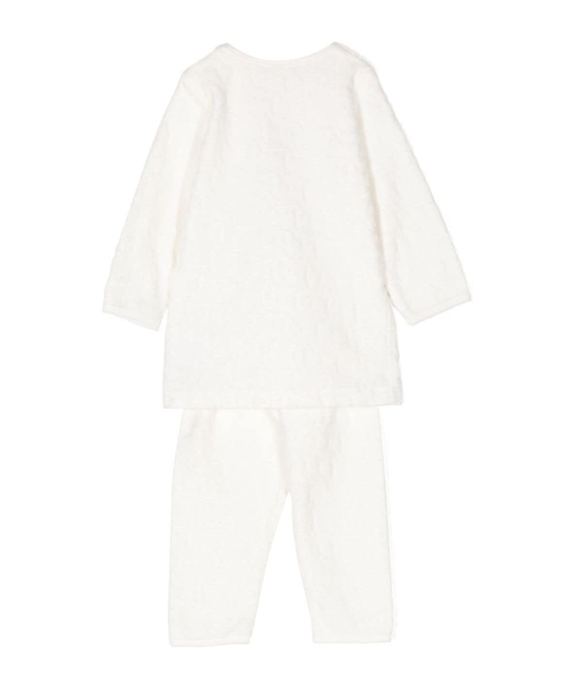 Bonpoint Cotton Tracksuit Set In White
