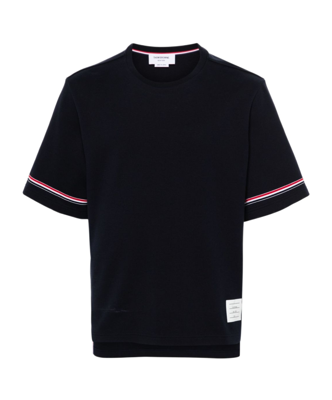Thom Browne Polo Shirt With Lapel Short Sleeve In Black