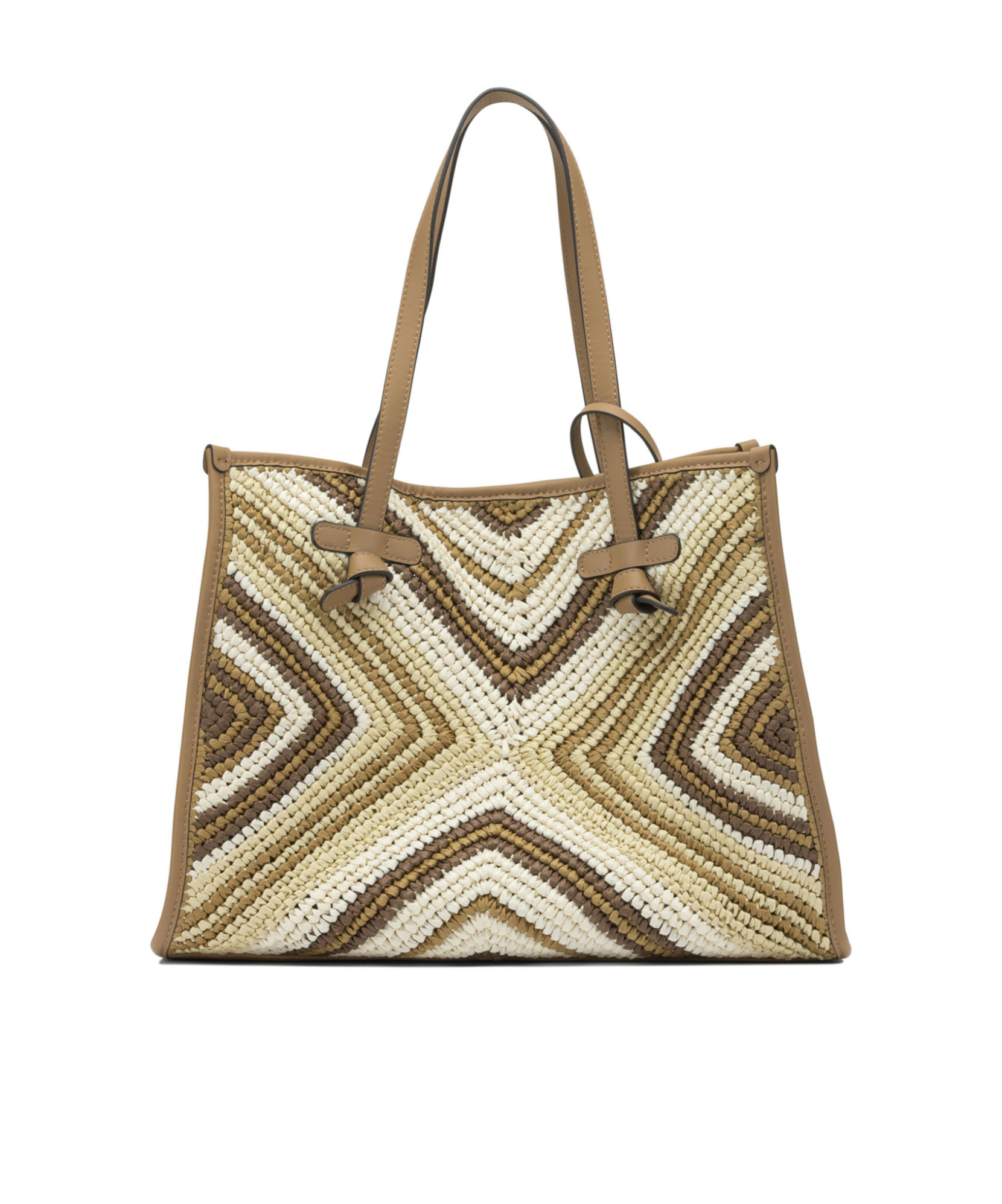 Gianni Chiarini Modern Shoulder Bags Featuring Dual Handles In White