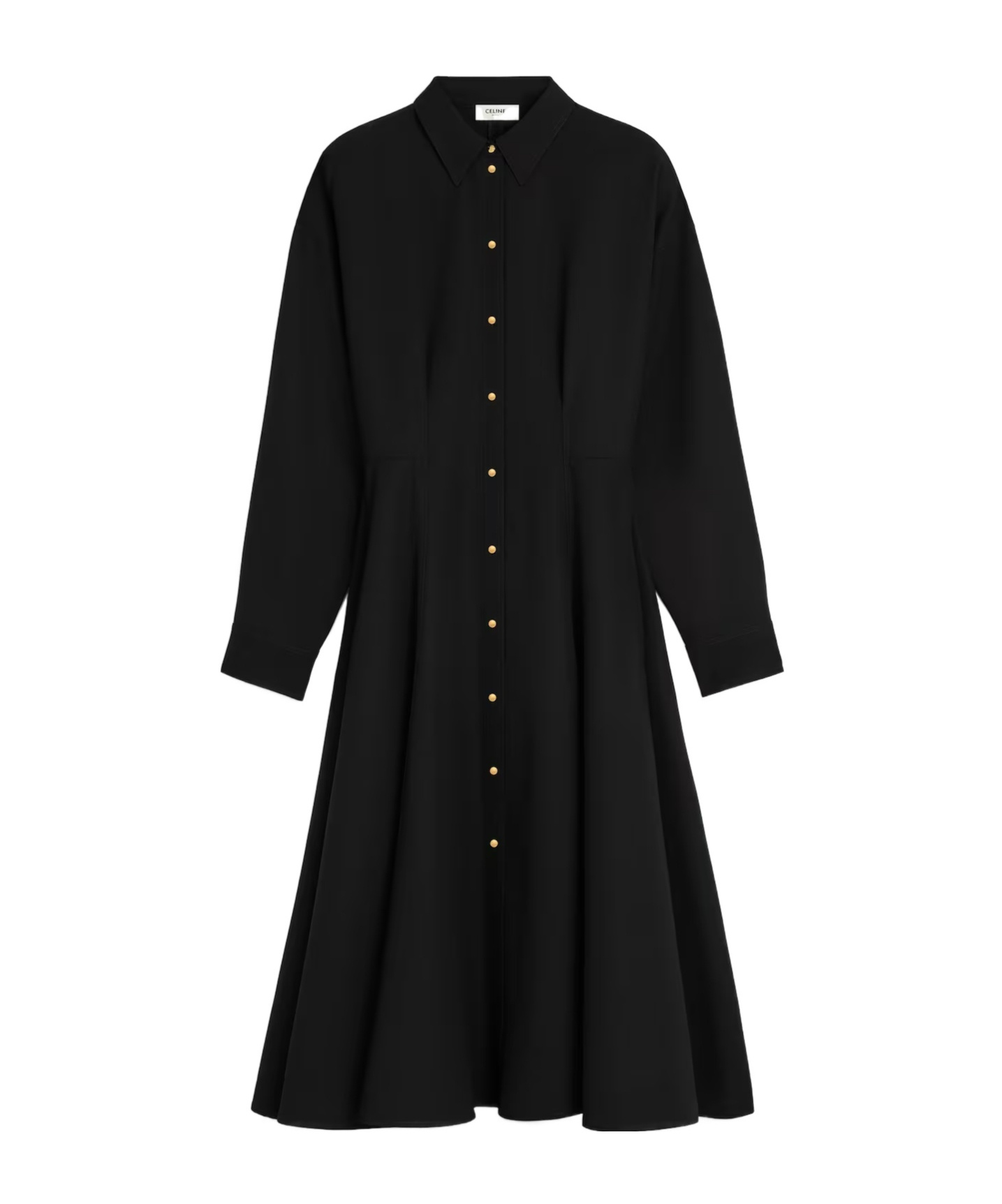 Celine Dress In Wool In Black