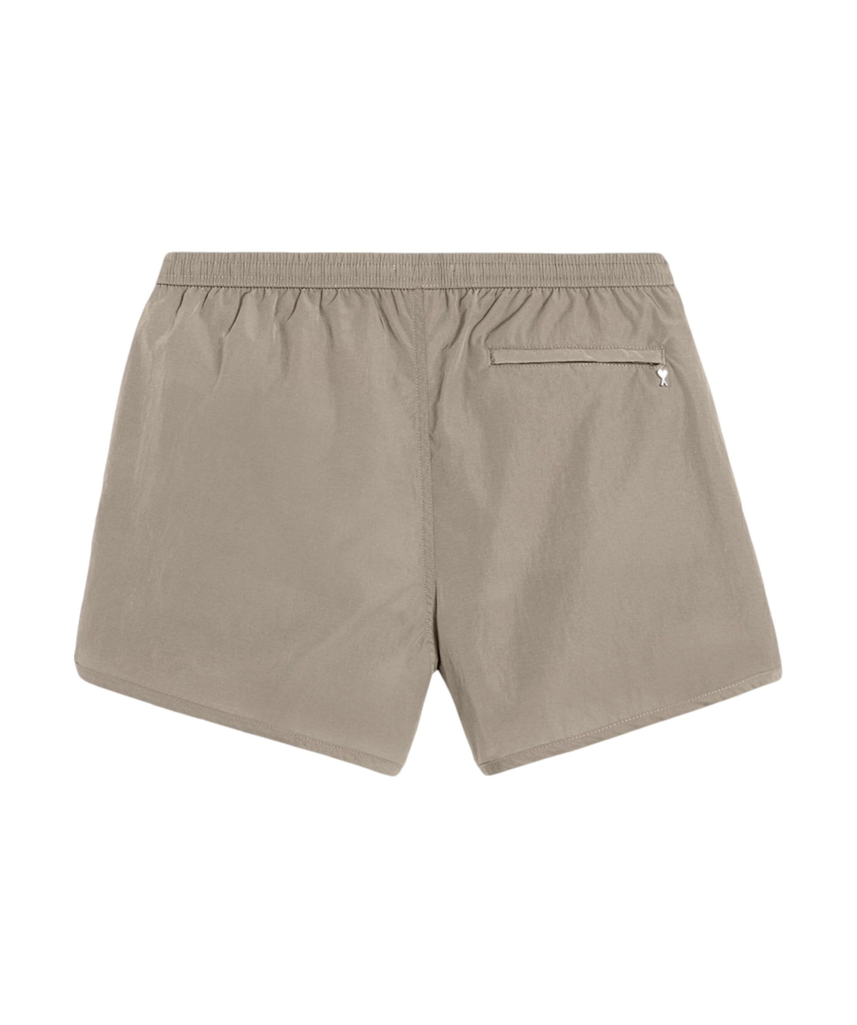Ami Alexandre Mattiussi Elastic Waist Swimming Trunks In Nude