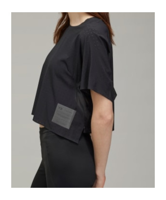 Y-3 Running Short Sleeve Tee In Black