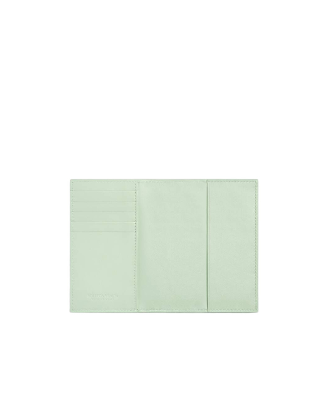 Bottega Veneta Intreciato Woven Card Bag In White