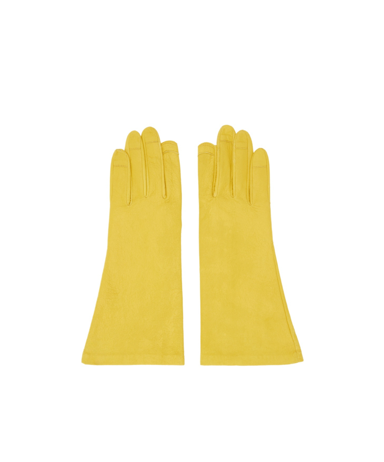Rick Owens Yellow Porterville Short Gloves In Yellow