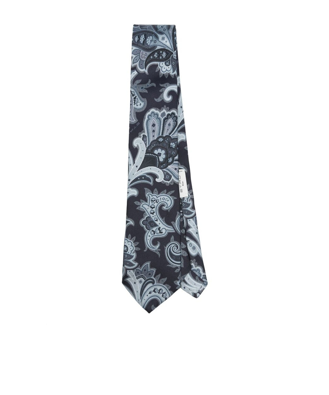 Etro Paisley Silk Tie In Black