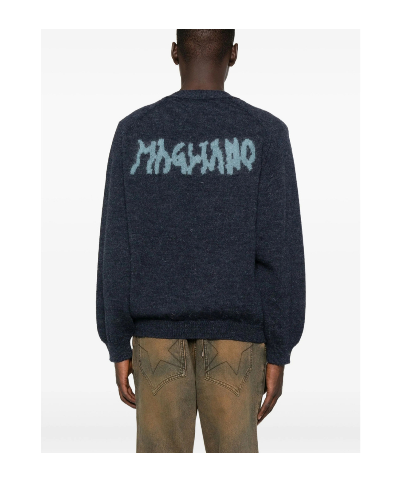 Magliano Grampa Buttoned-up Cardigan In Blue