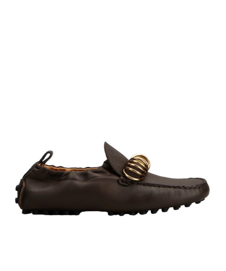 Tod's Ring-embellished Loafers In Black