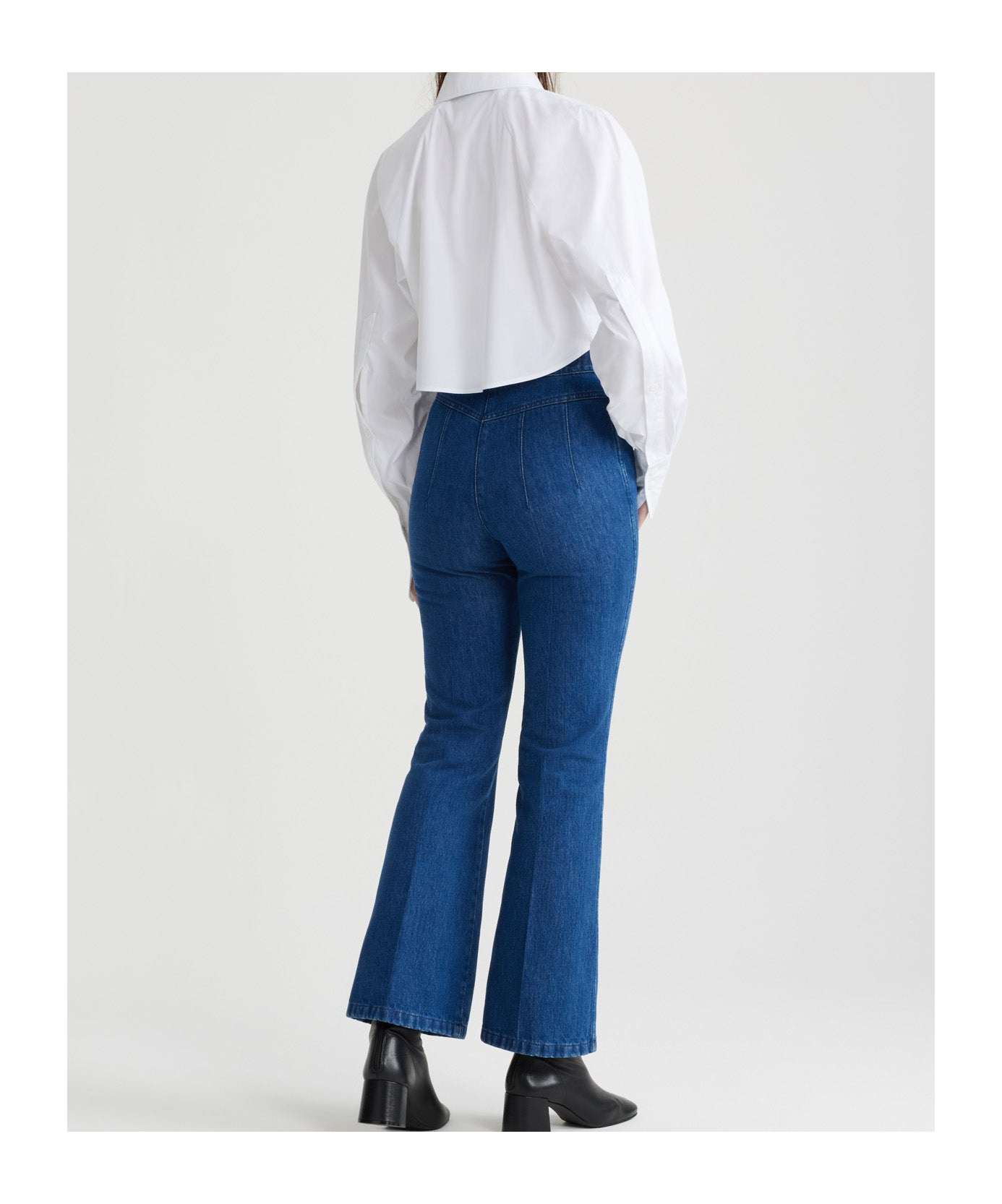 Patou Organic-cotton Cropped Shirt In White