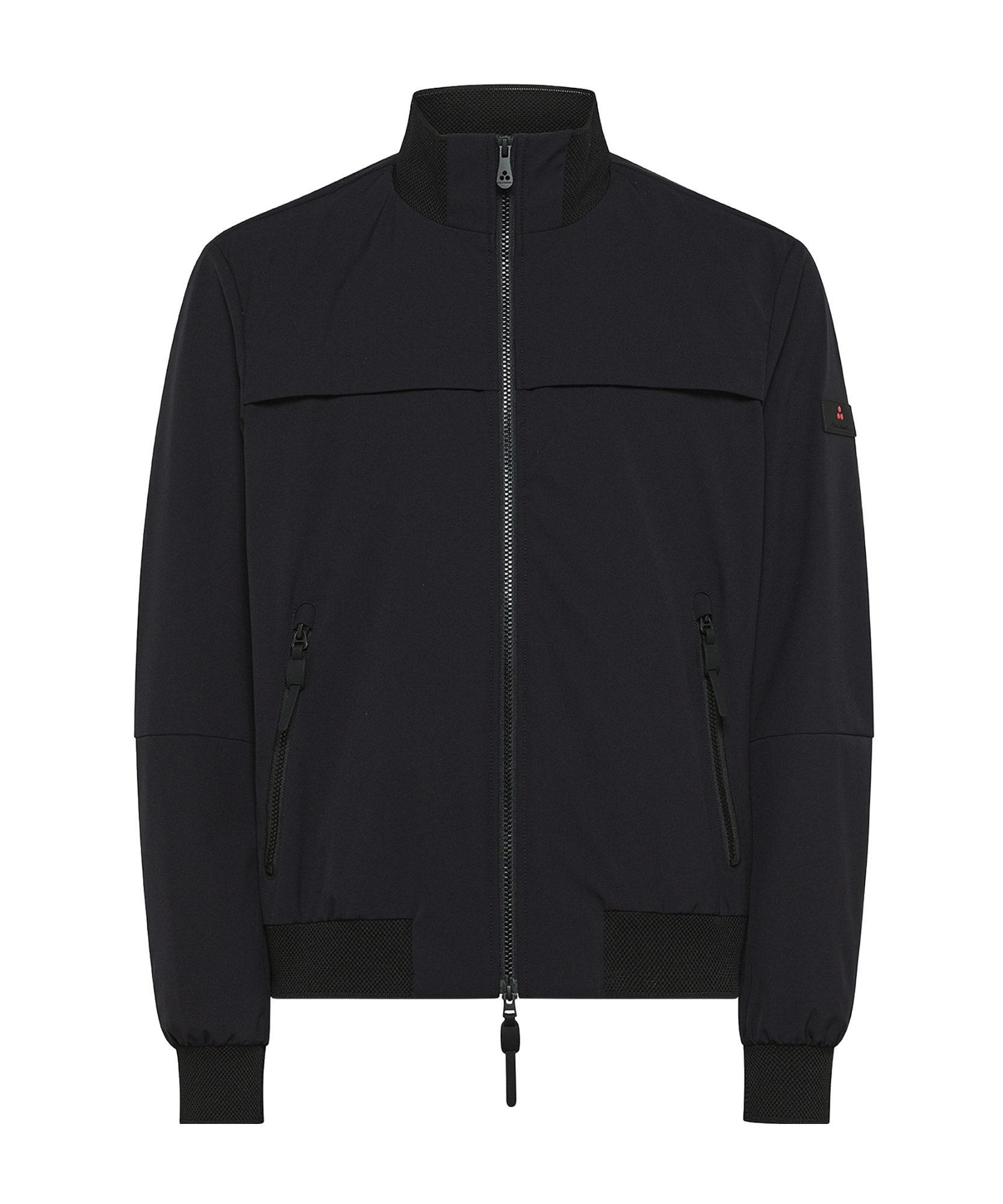 Peuterey Right-collar Zipper Casual Jacket In Black