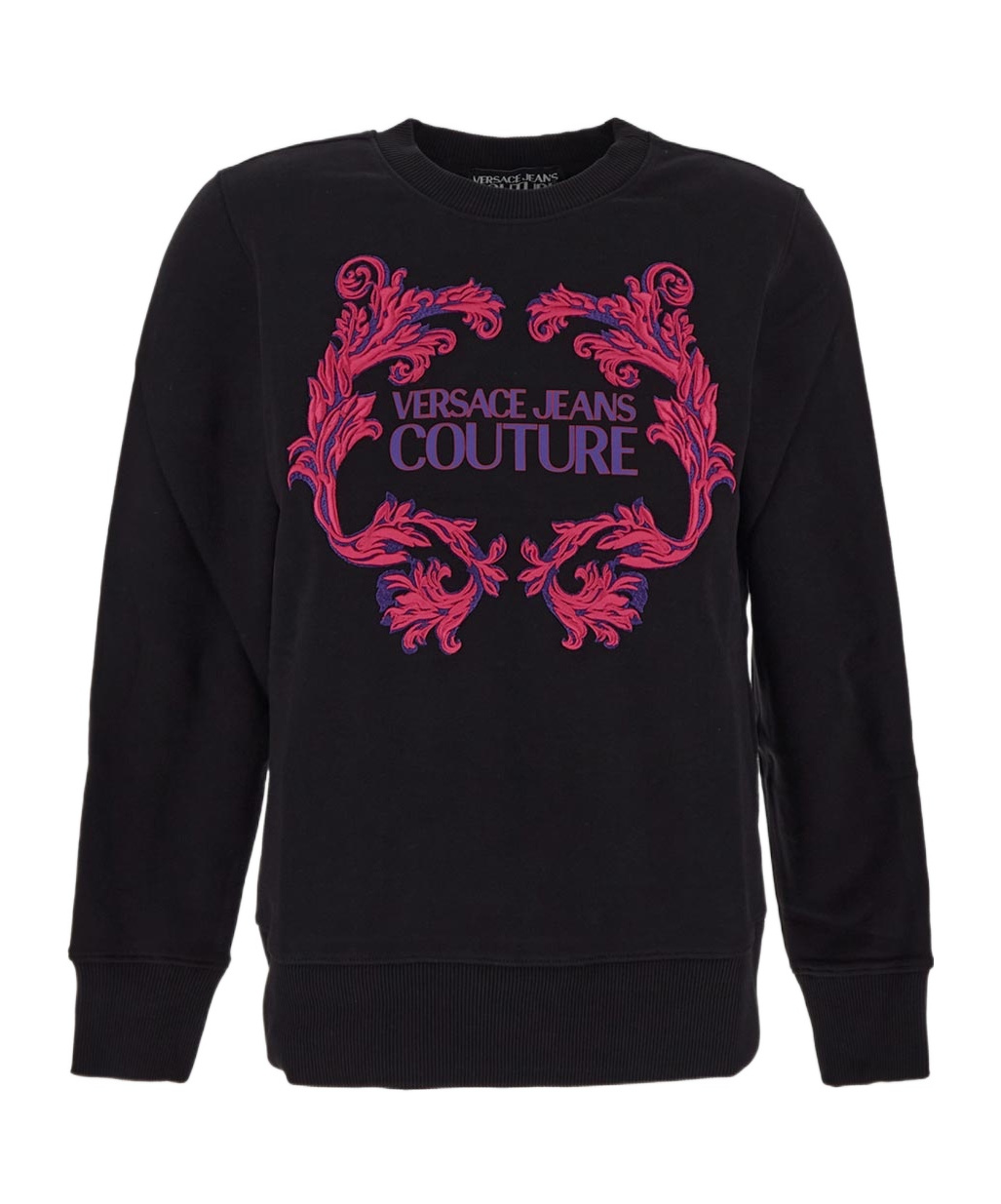 VERSACE JEANS BAROCCO LOGO-PRINT COTTON SWEATSHIRT 