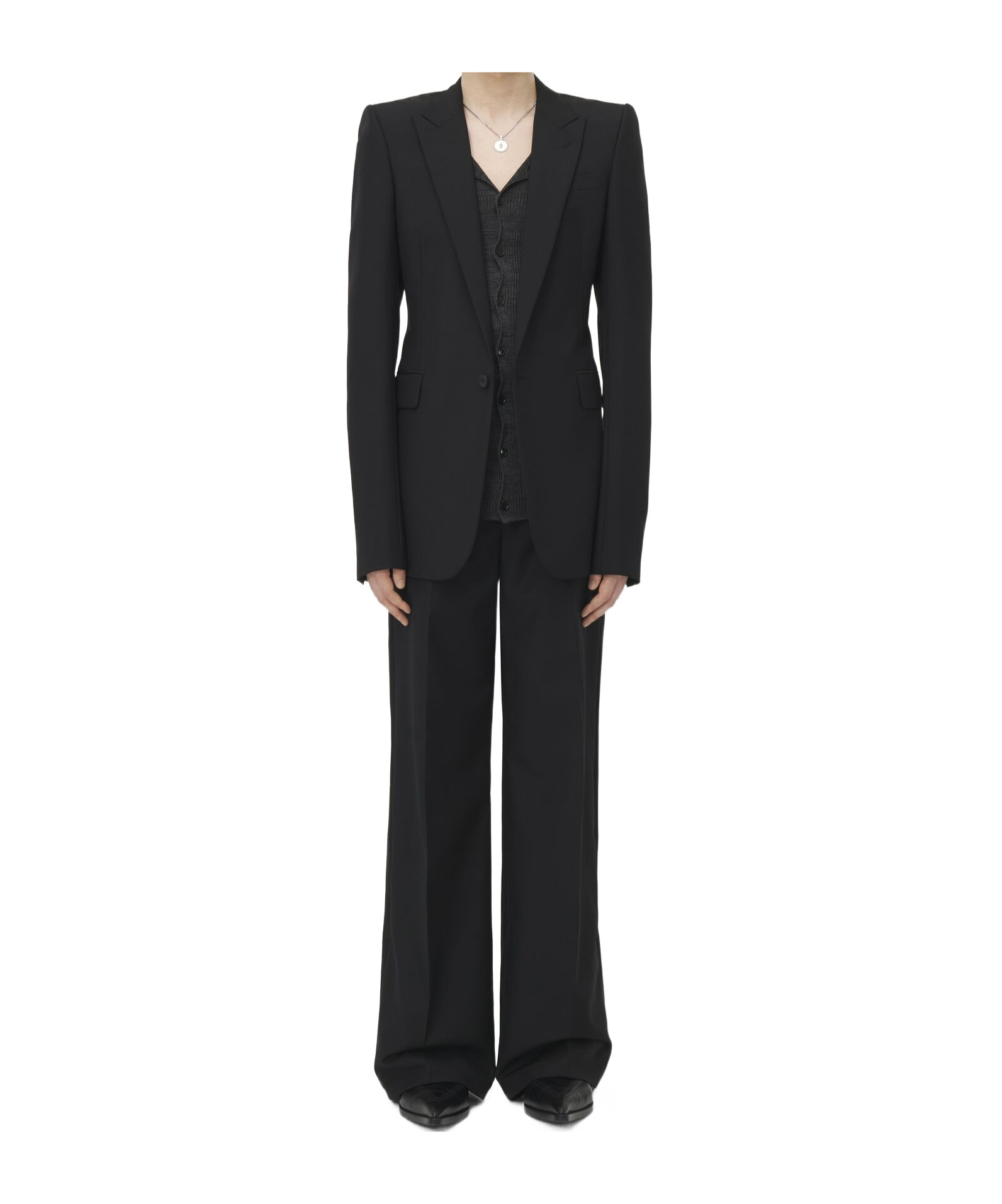 Alexander Mcqueen Single-breasted Blazer In Black