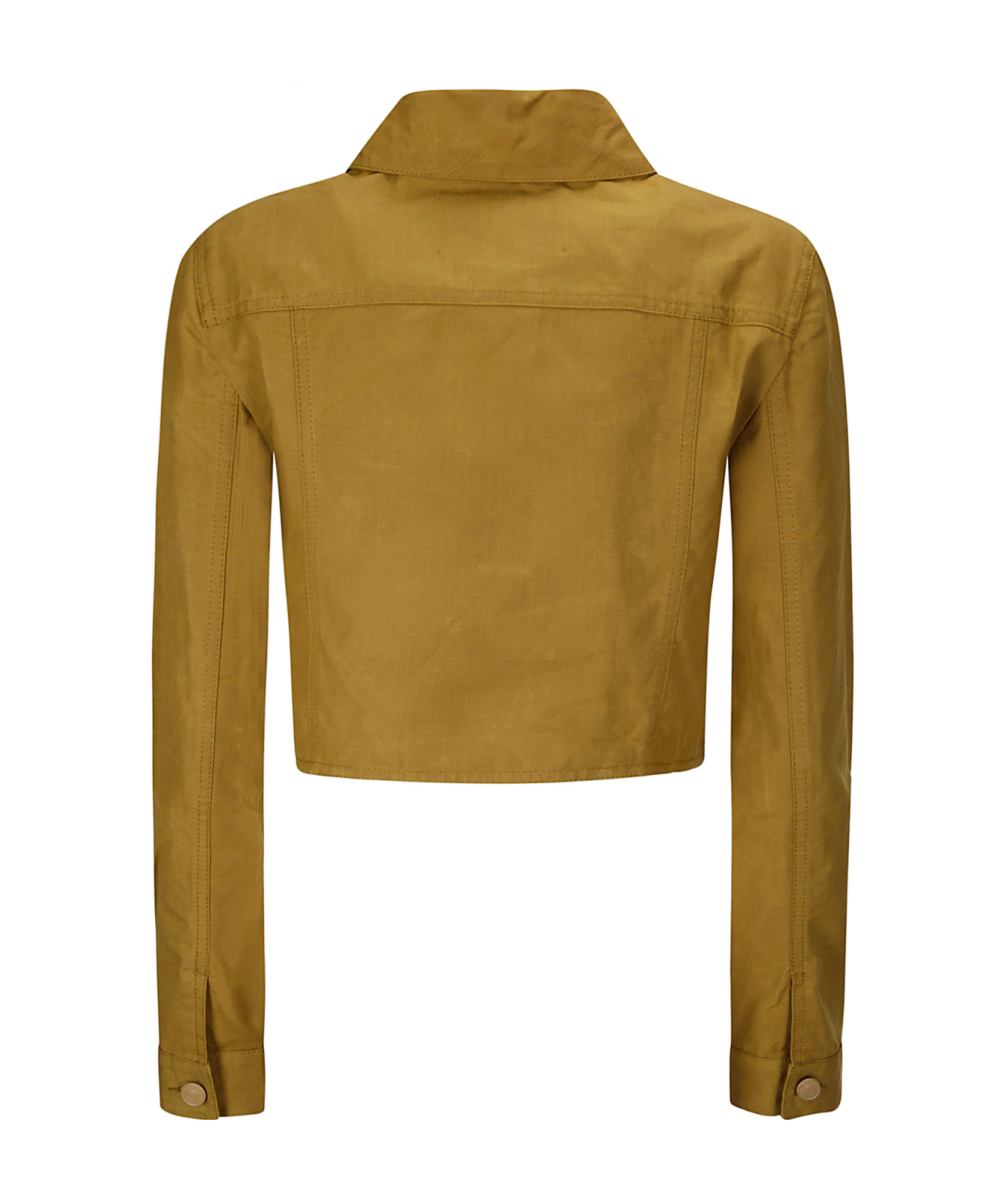 Cecilie Bahnsen Gracie Jacket Ripstop Cotton Ochre In Brown