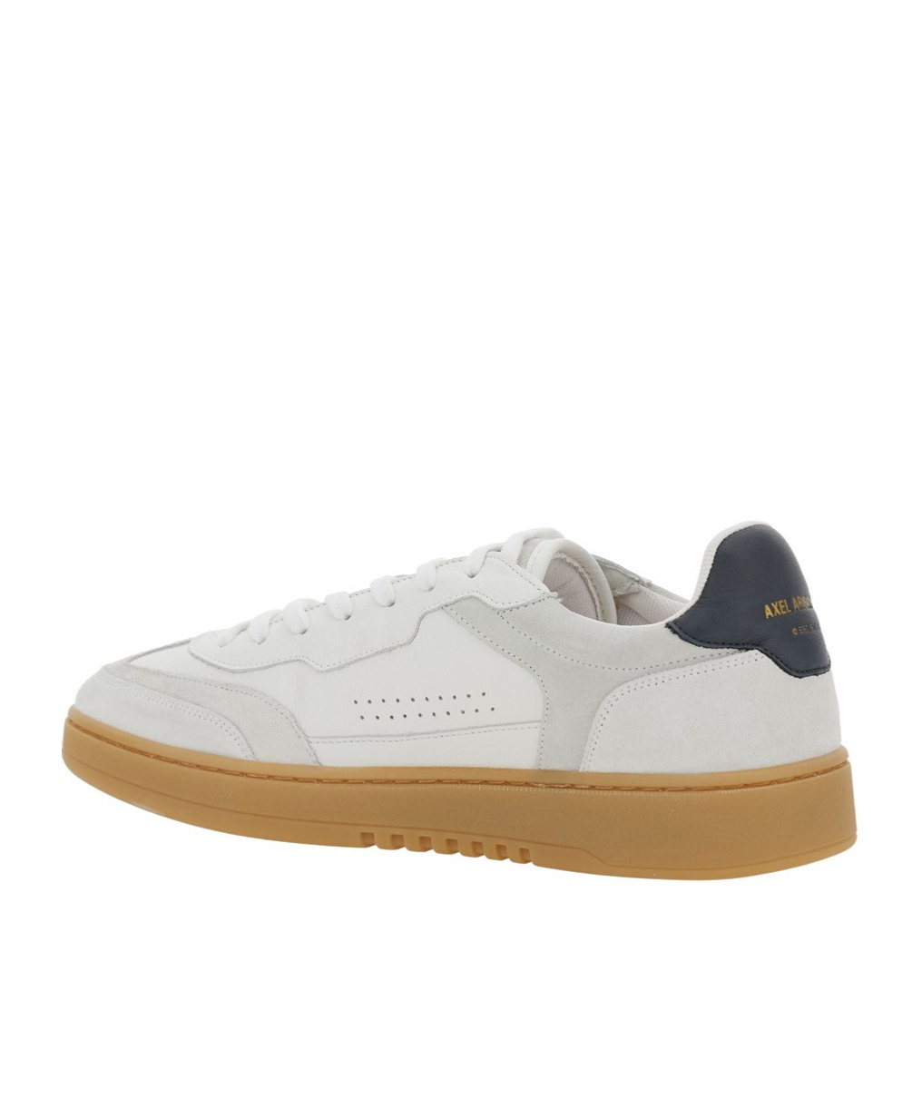 Axel Arigato White Leather And Suede Sneakers Dice T-toe With Recycled Materials In White