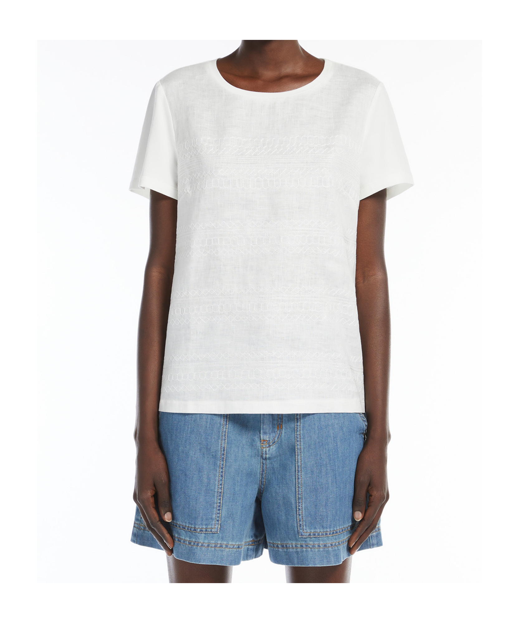 Weekend Max Mara Short-sleeved T-shirt In White