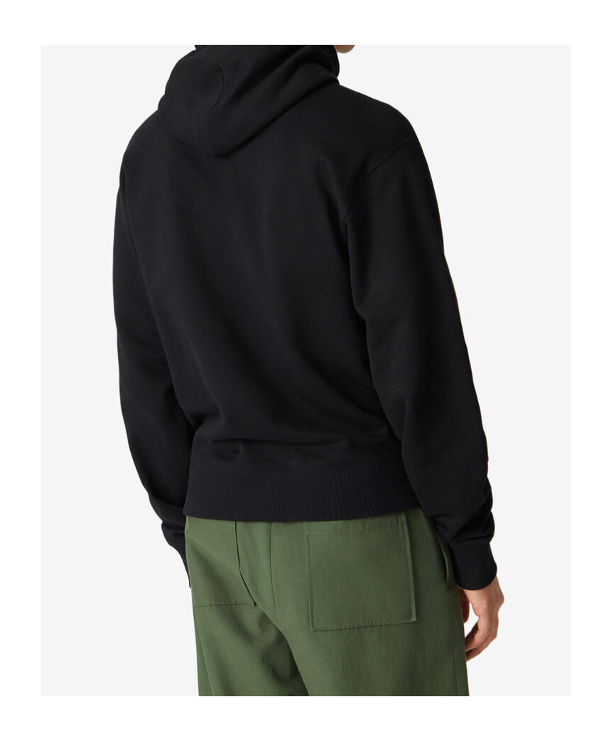 Kenzo Tiger Logo-embroidered Hoodie In Black