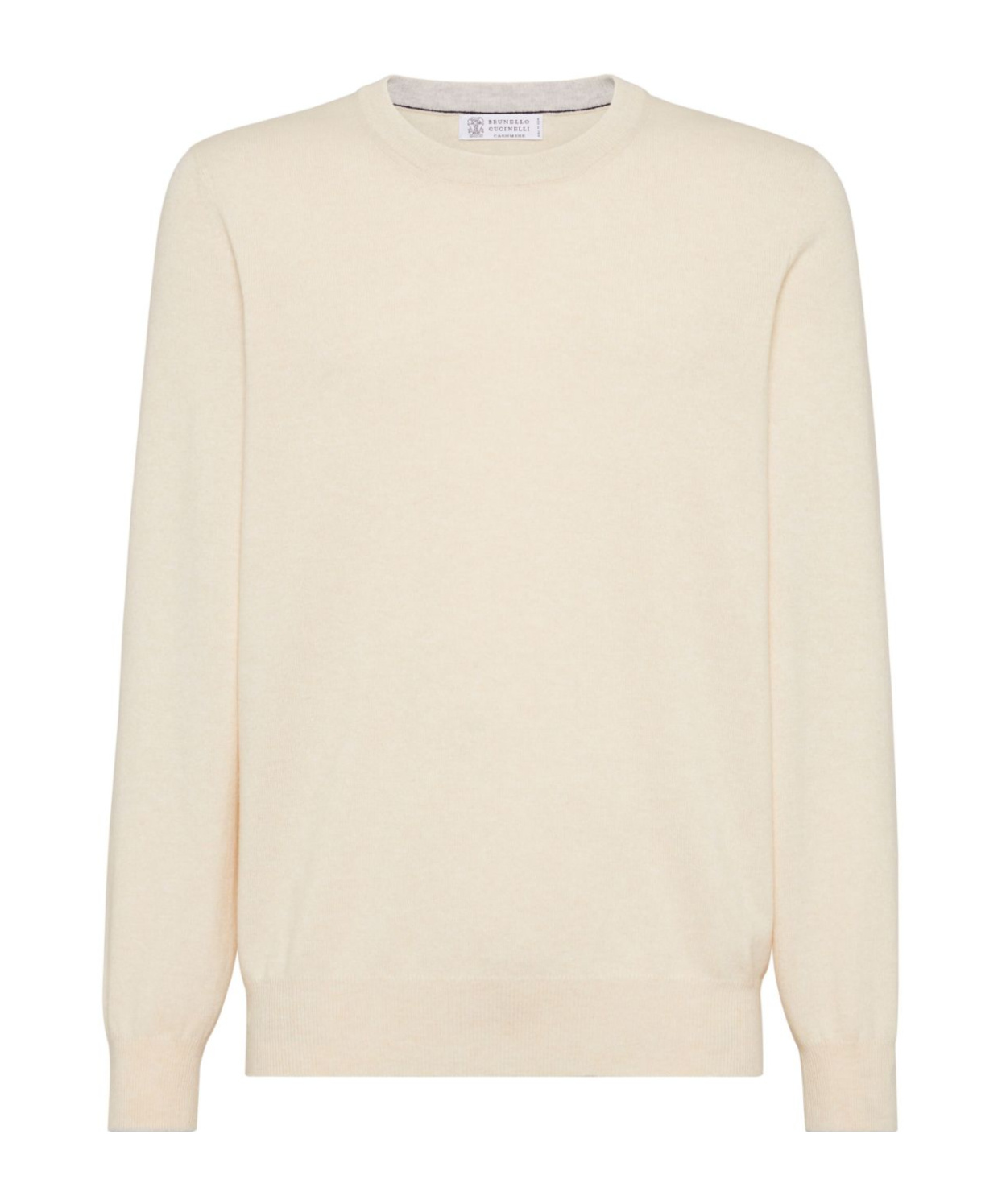 Brunello Cucinelli Men's Lightweight Cotton Sweater In Nude