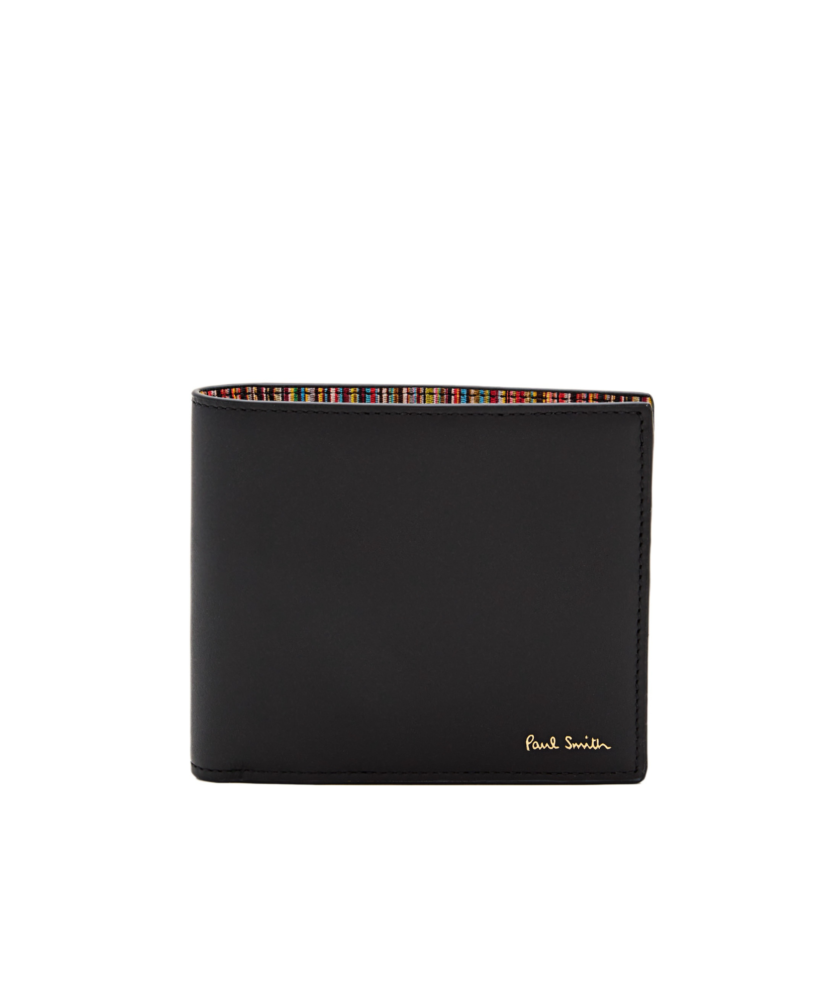 Paul Smith Signature Stripe Balloon Wallet In Black