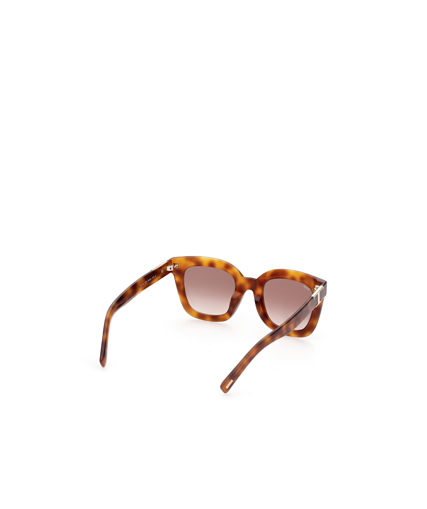 Shop Tod's Geometric Frame Sunglasses In Brown