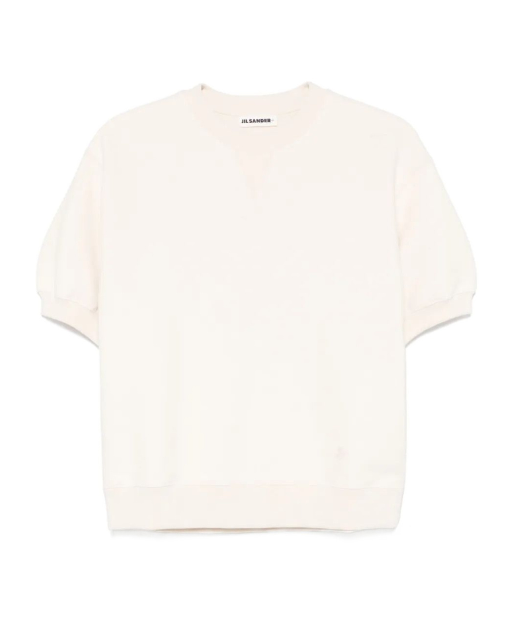 Jil Sander Mc Beige Plush T-shirt In White