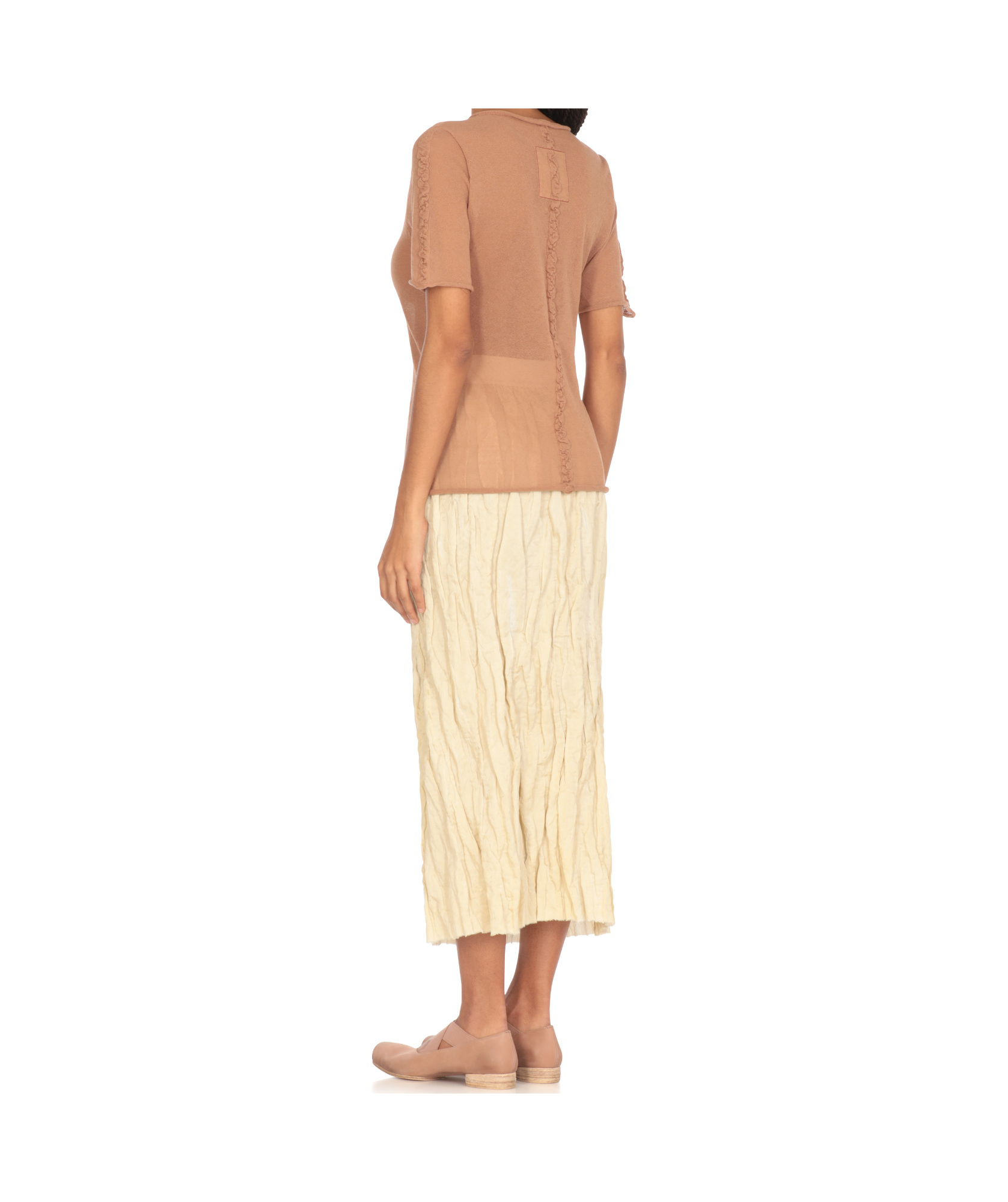 Uma Wang Semi-sheer T-shirt In Rose