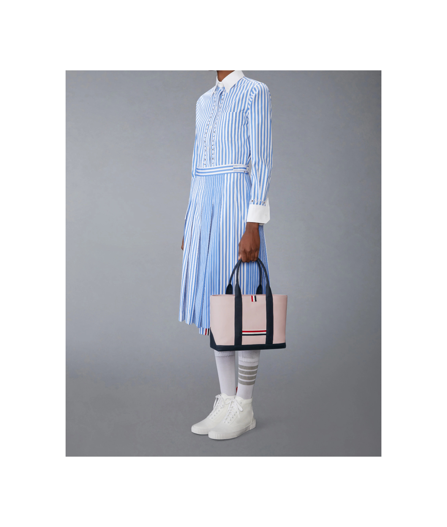 Thom Browne Small Tool Tote Bag In Pink