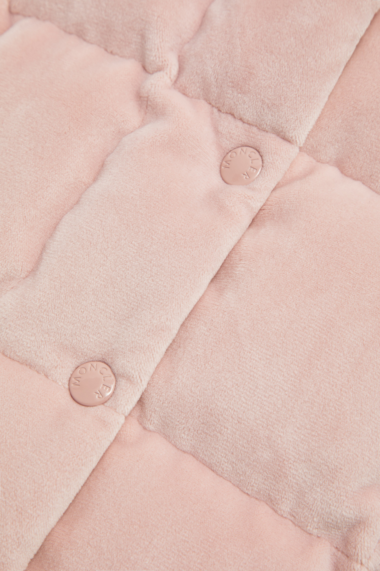 Moncler Long-sleeved Down Jacket In Pink
