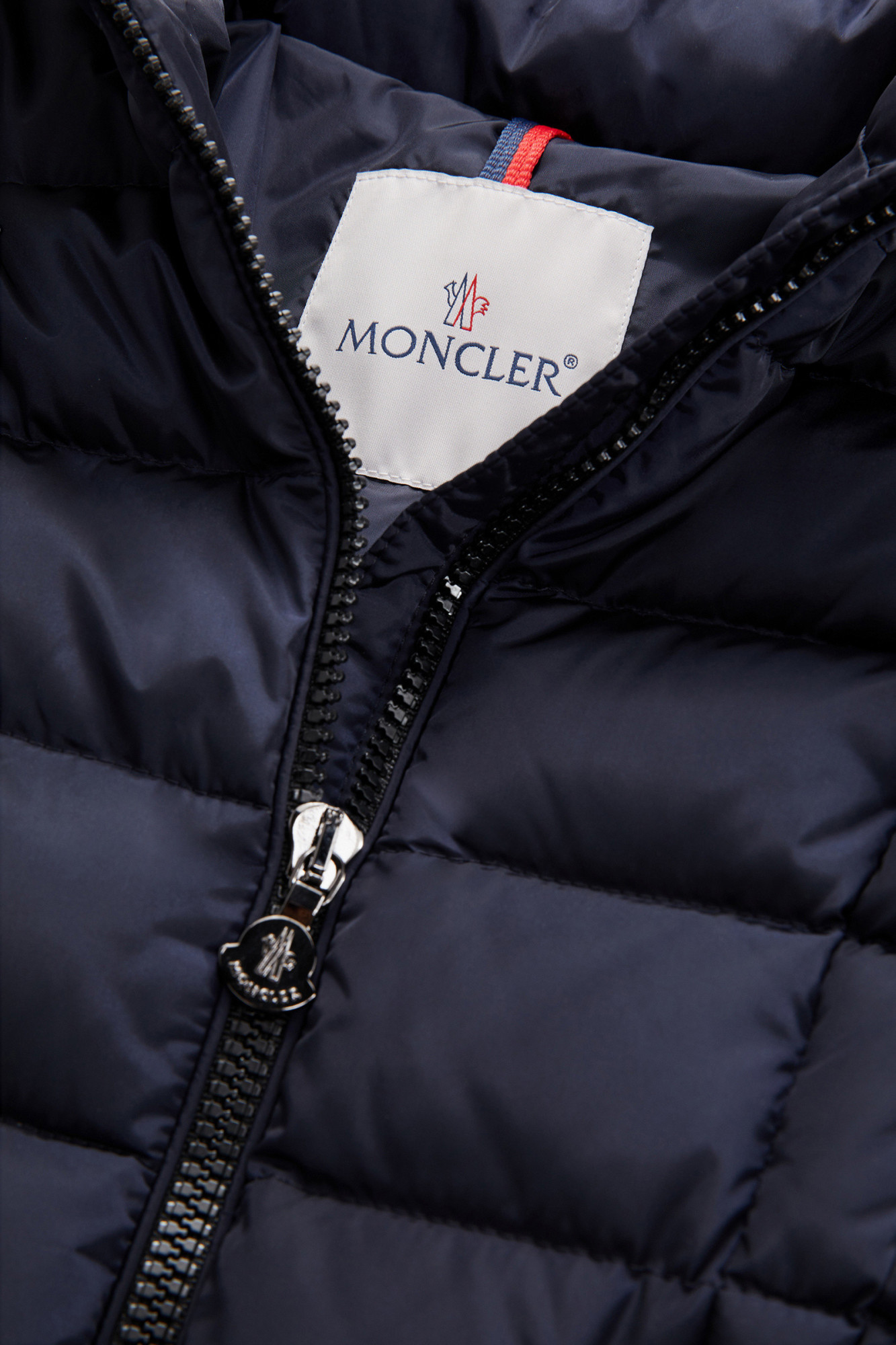 Moncler Charpal Hooded Down Jacket In Blue