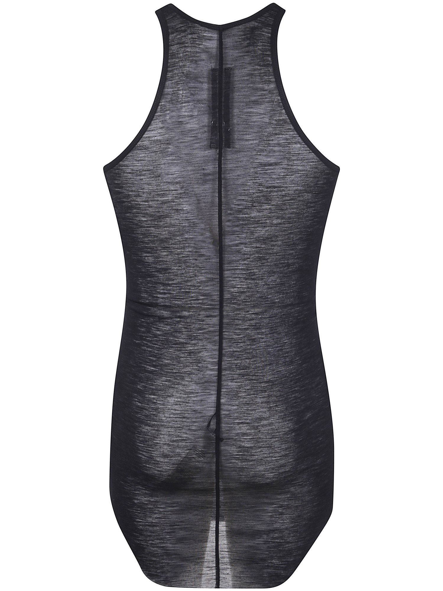 Rick Owens Racer-back Wool Vest In Black