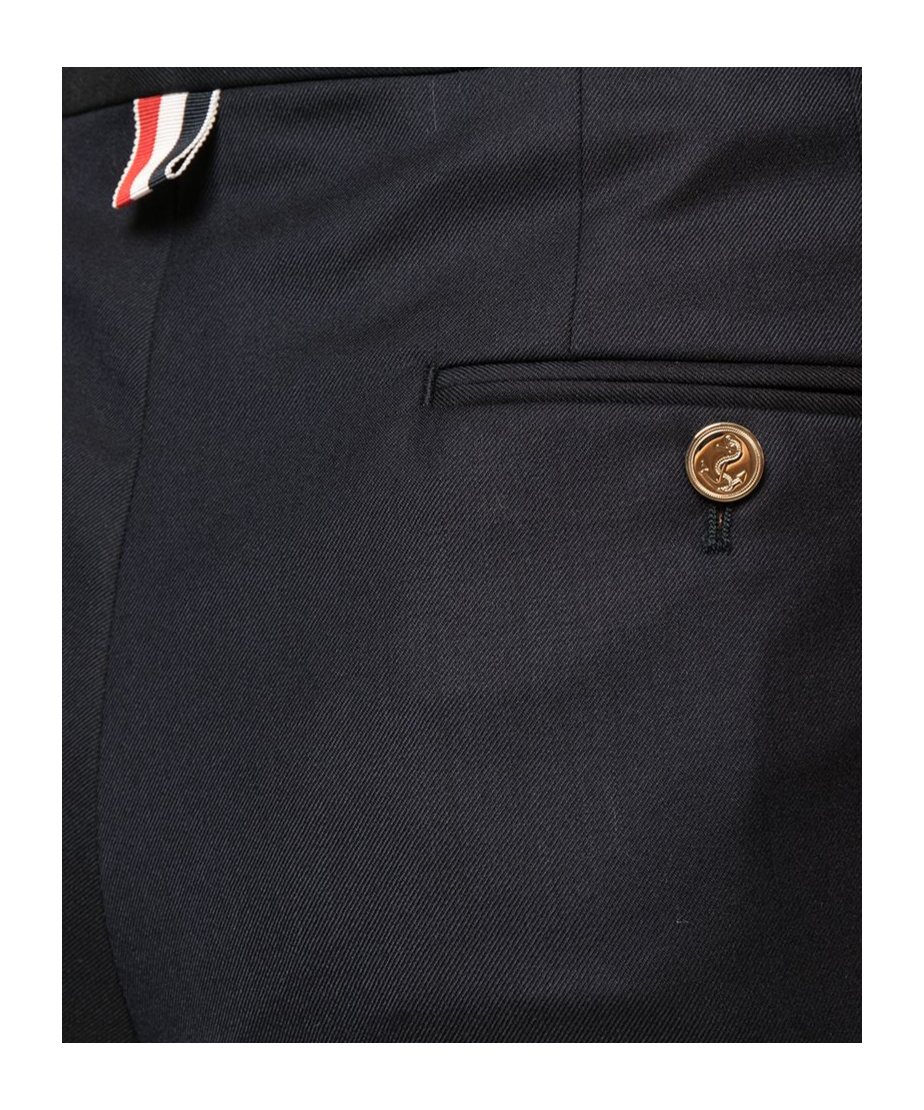 Thom Browne Straight-leg Trousers In Black