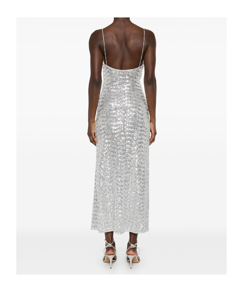 OSEREE OSÉREE SEQUIN EMBELLISHED SLEEVELESS DRESS