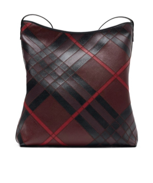 Burberry Large Leather Highlands Shoulder Bag In Black