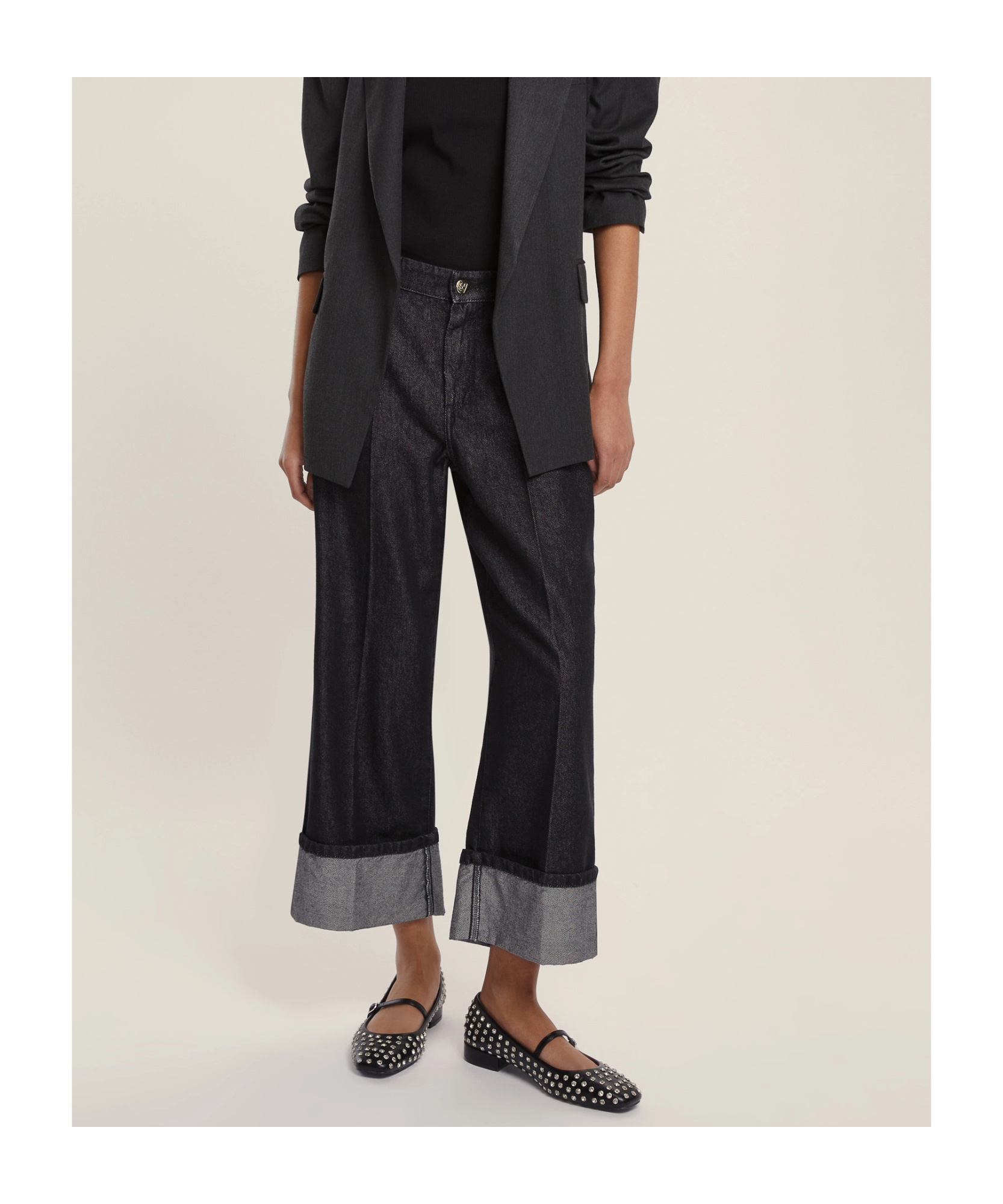 Marella Straight-fit Jeans - Black In Black