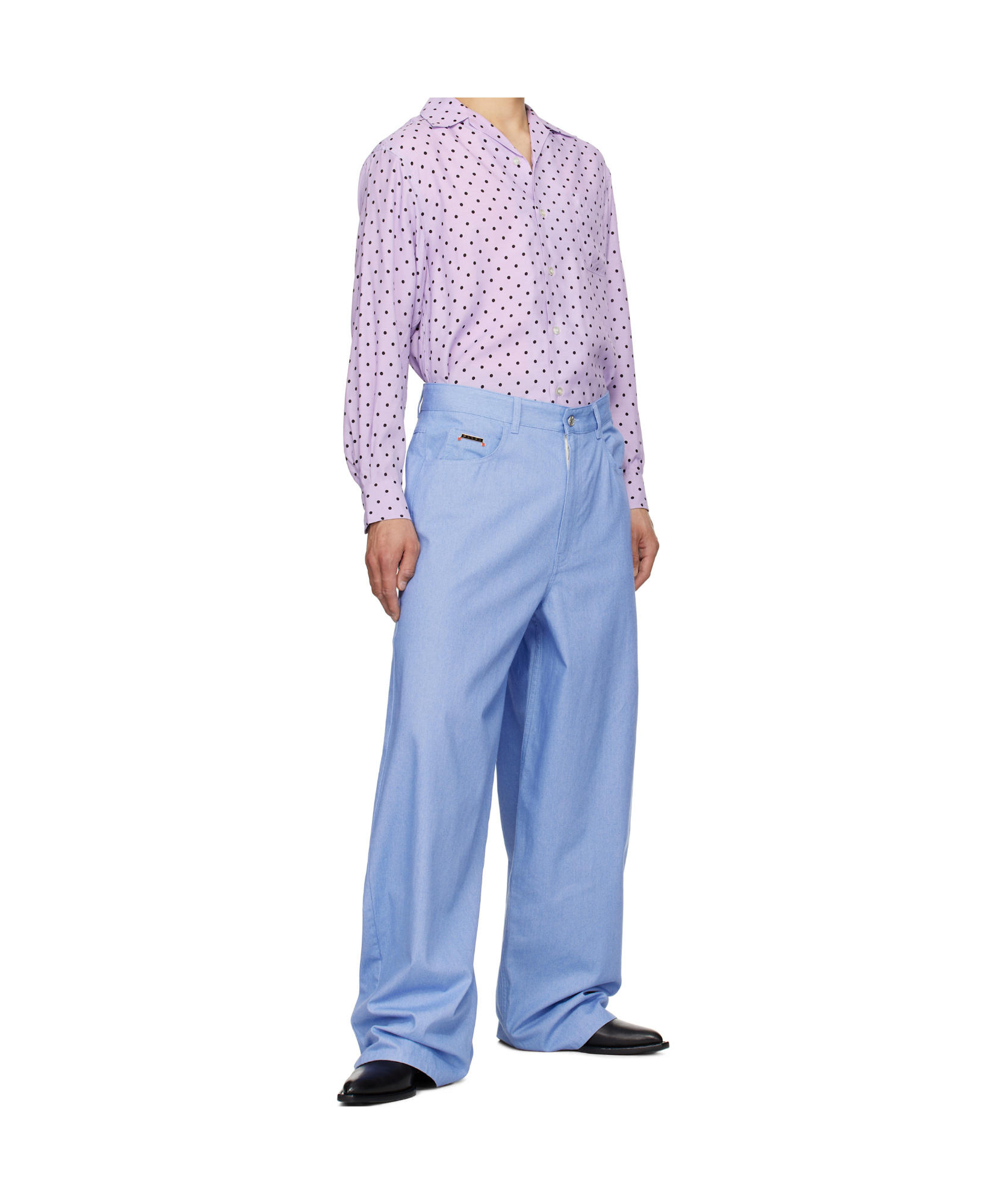 Marni Blue Colored Light Jeans In Blue