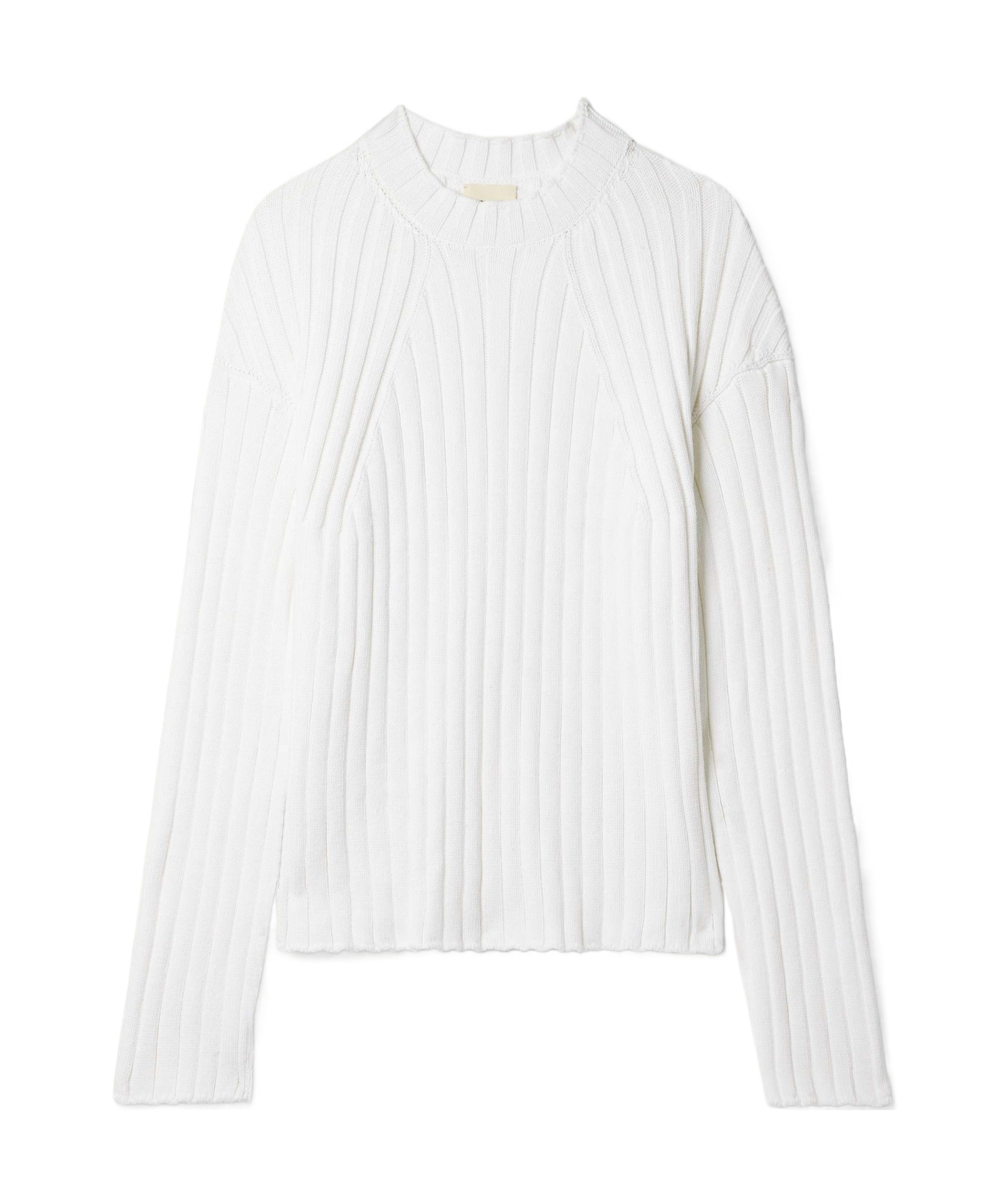 Khaite Long-sleeved Sweater In White